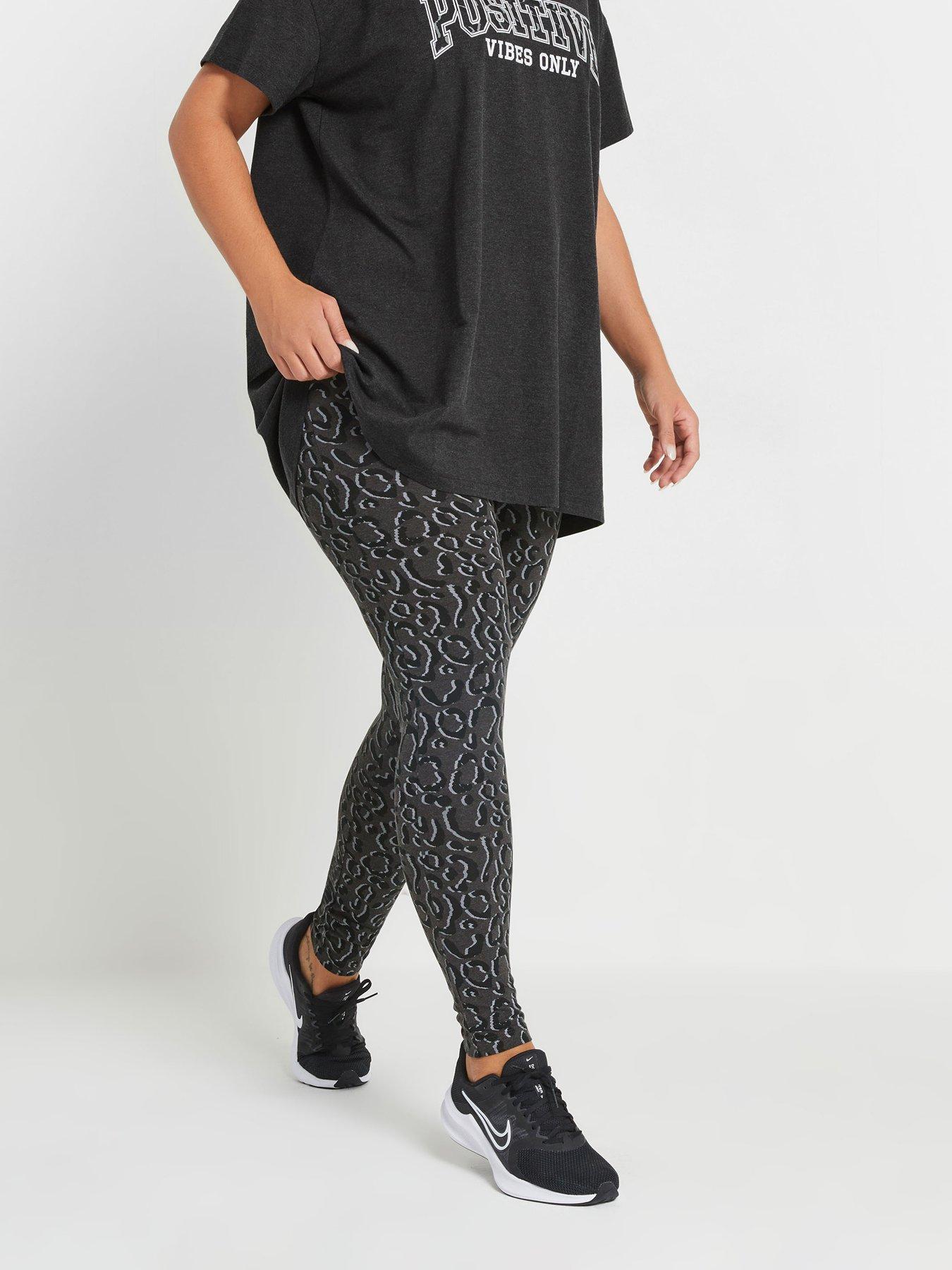 undefined Curve Abstract Animal Leggings - Grey