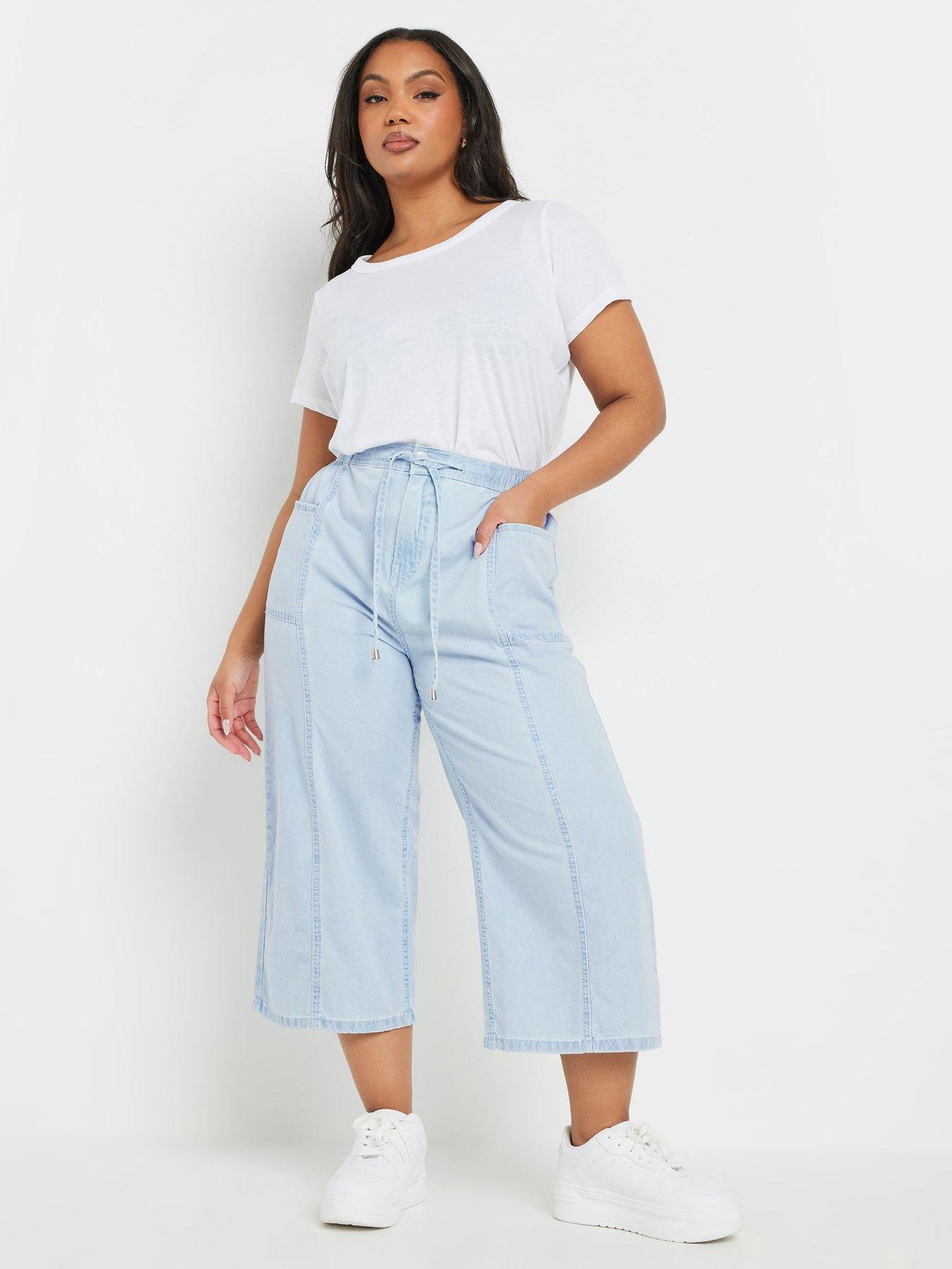 yours-curve-tie-waist-cropped-trouser-blueback