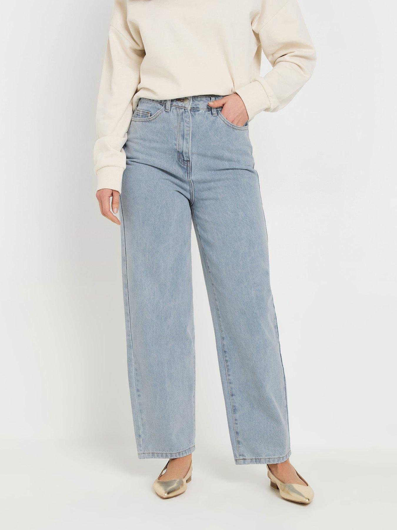 Image 1 of 4 of Long Tall Sally Barrel Leg Jean 34" - Blue