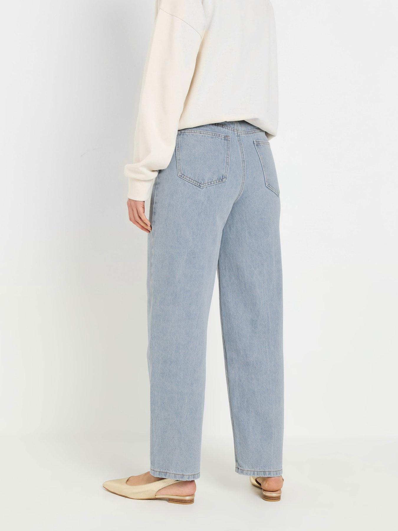 Image 2 of 4 of Long Tall Sally Barrel Leg Jean 34" - Blue