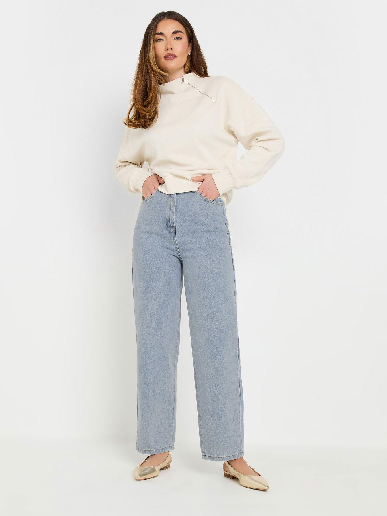 Image 3 of 4 of Long Tall Sally Barrel Leg Jean 34" - Blue