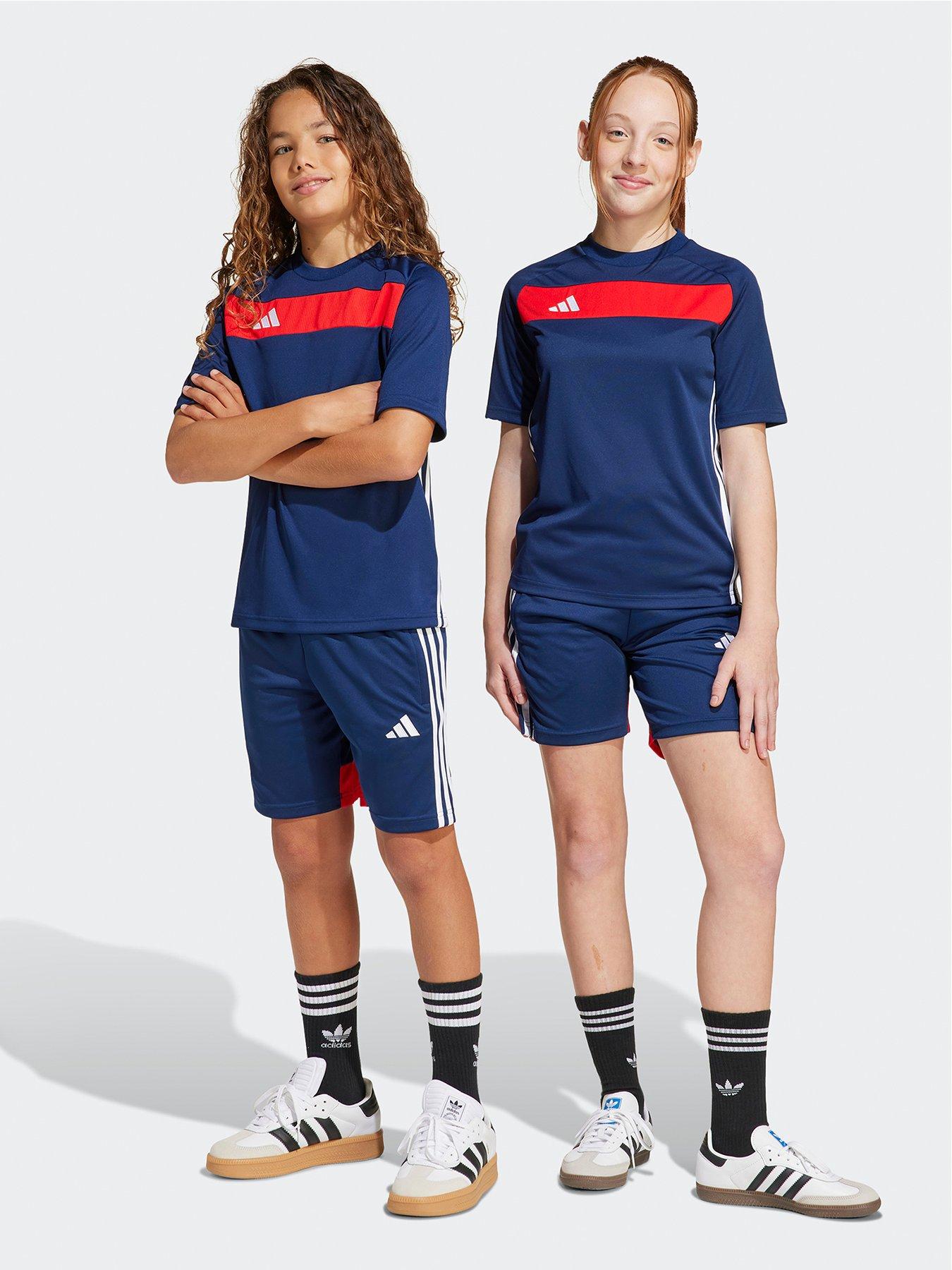Image 1 of 5 of adidas Youth Tiro Essentials Short - Navy/Red