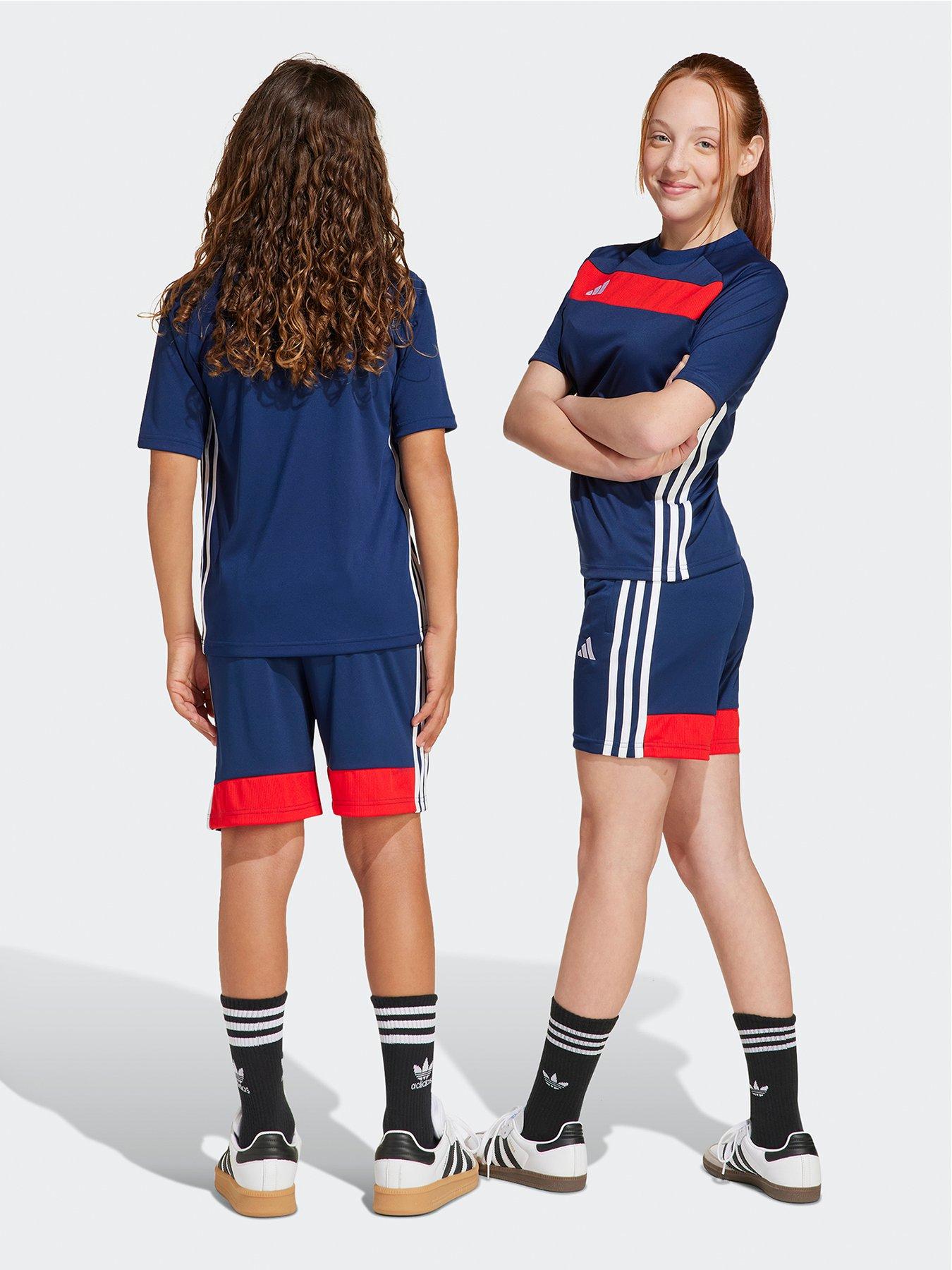 Image 2 of 5 of adidas Youth Tiro Essentials Short - Navy/Red
