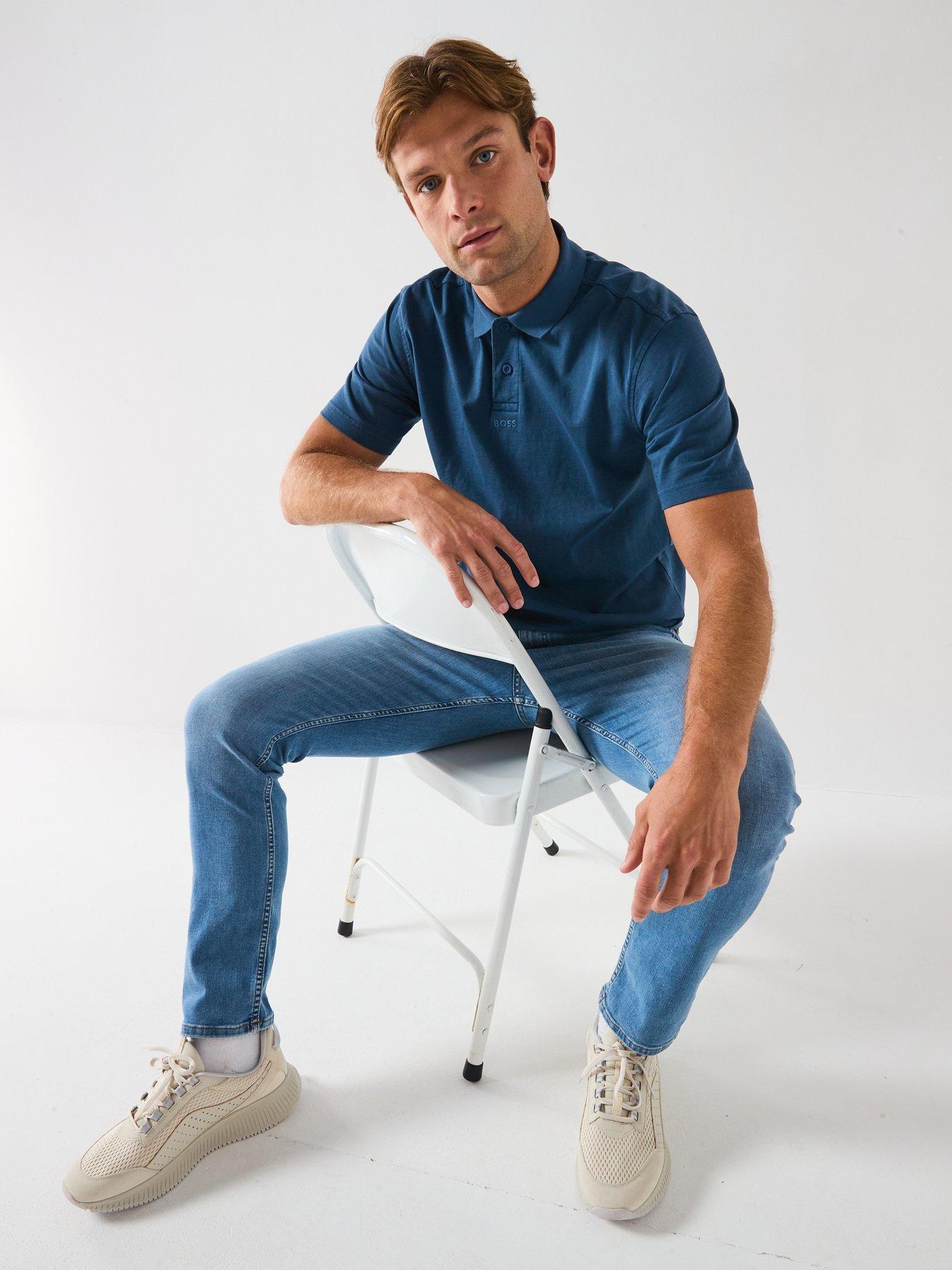 boss-logo-polo-shirt-open-bluedetail