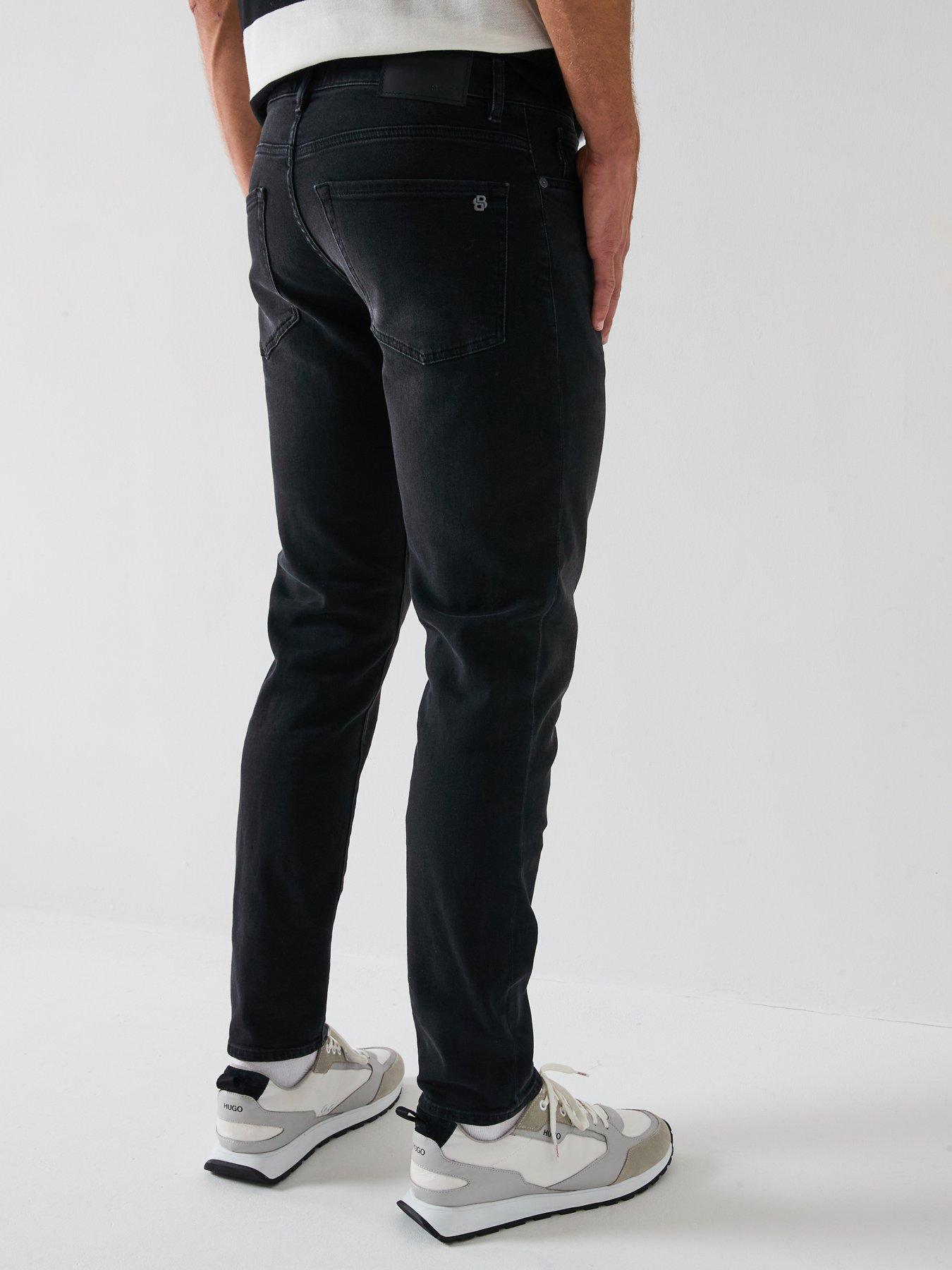 Image 2 of 6 of BOSS Onyx Bo Tapered Fit Jeans- Black