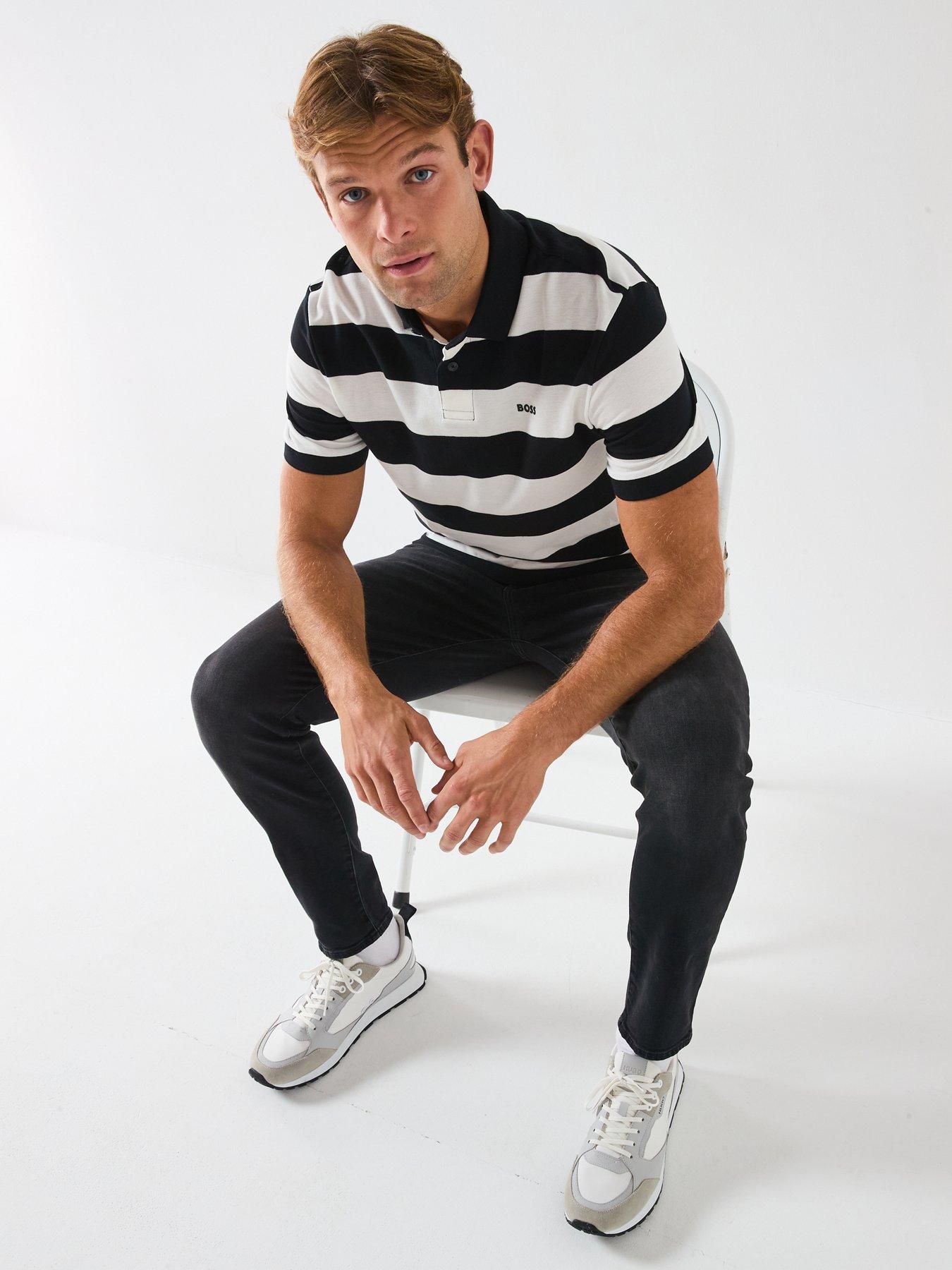 Image 5 of 6 of BOSS Onyx Bo Tapered Fit Jeans- Black