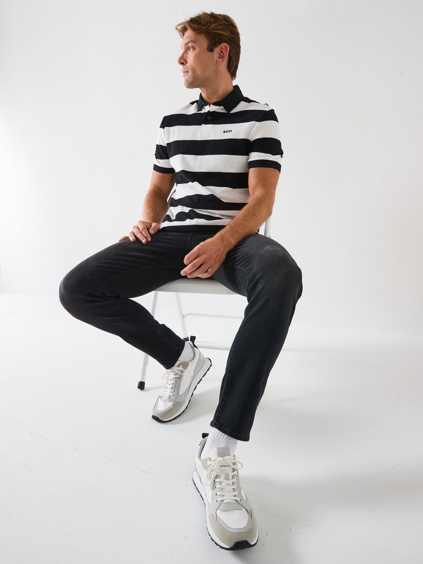 Image 6 of 6 of BOSS Onyx Bo Tapered Fit Jeans- Black