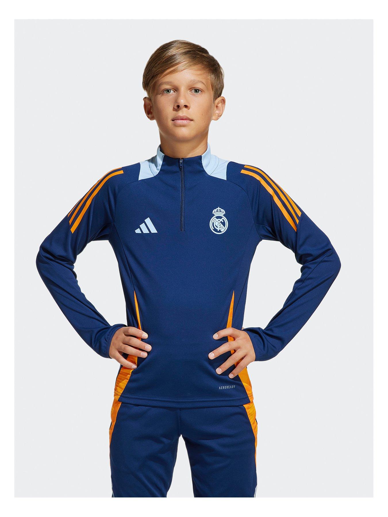 Image 1 of 5 of adidas Real Madrid Junior Training Top- Blue