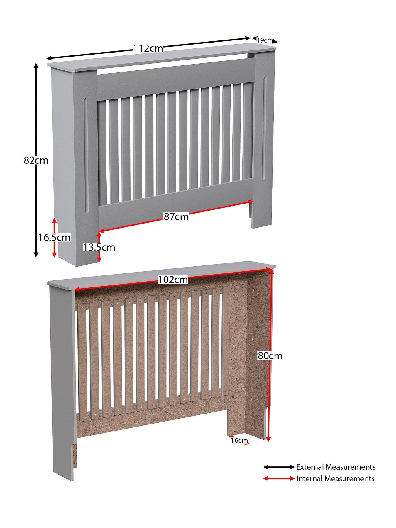 Image 7 of 7 of Vida Designs Chelsea Medium Radiator Cover&nbsp;- Olive Grey