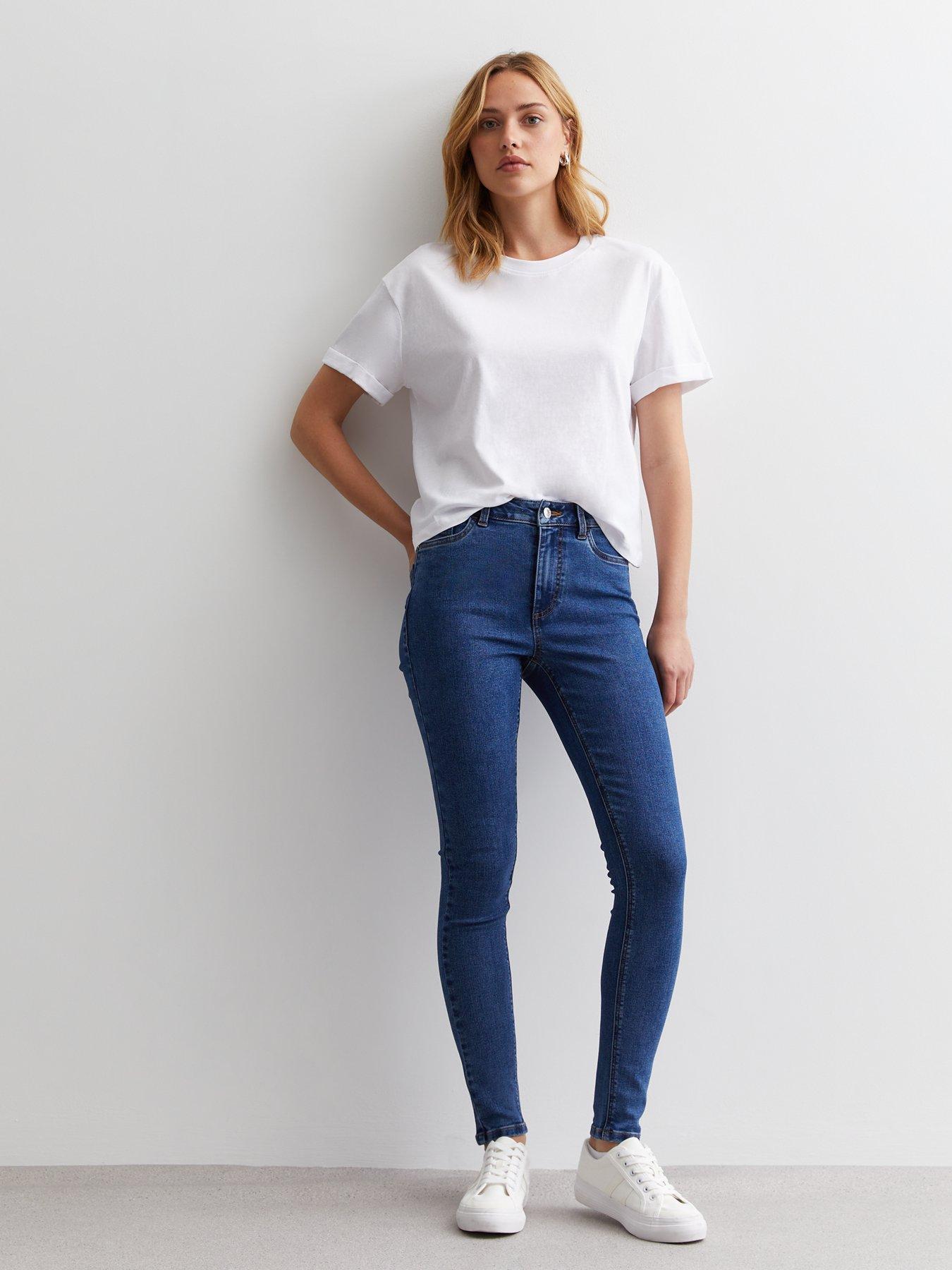 new-look-dark-blue-mid-rise-skinny-jeans