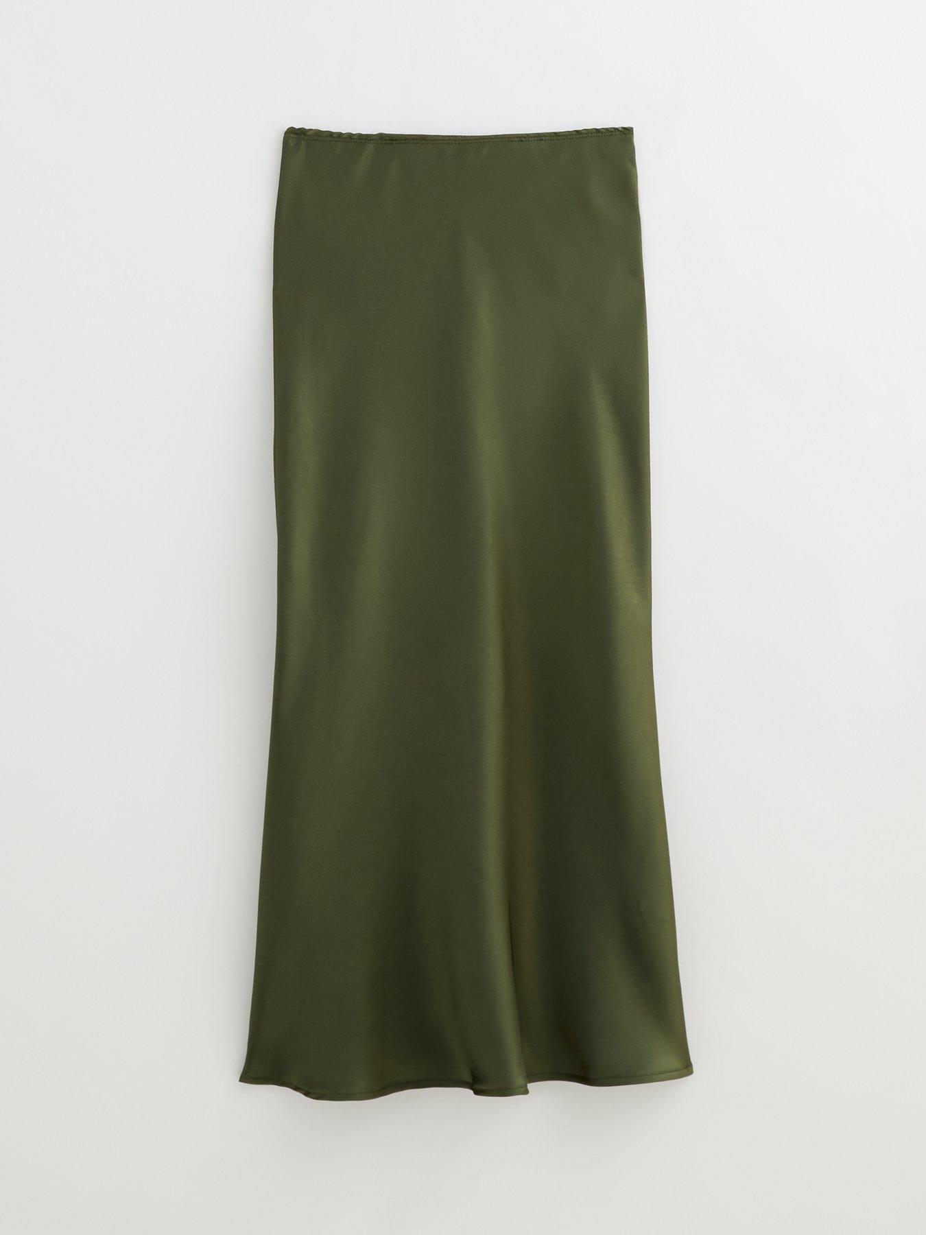 new-look-khaki-satin-bias-cut-midi-skirt-greenoutfit