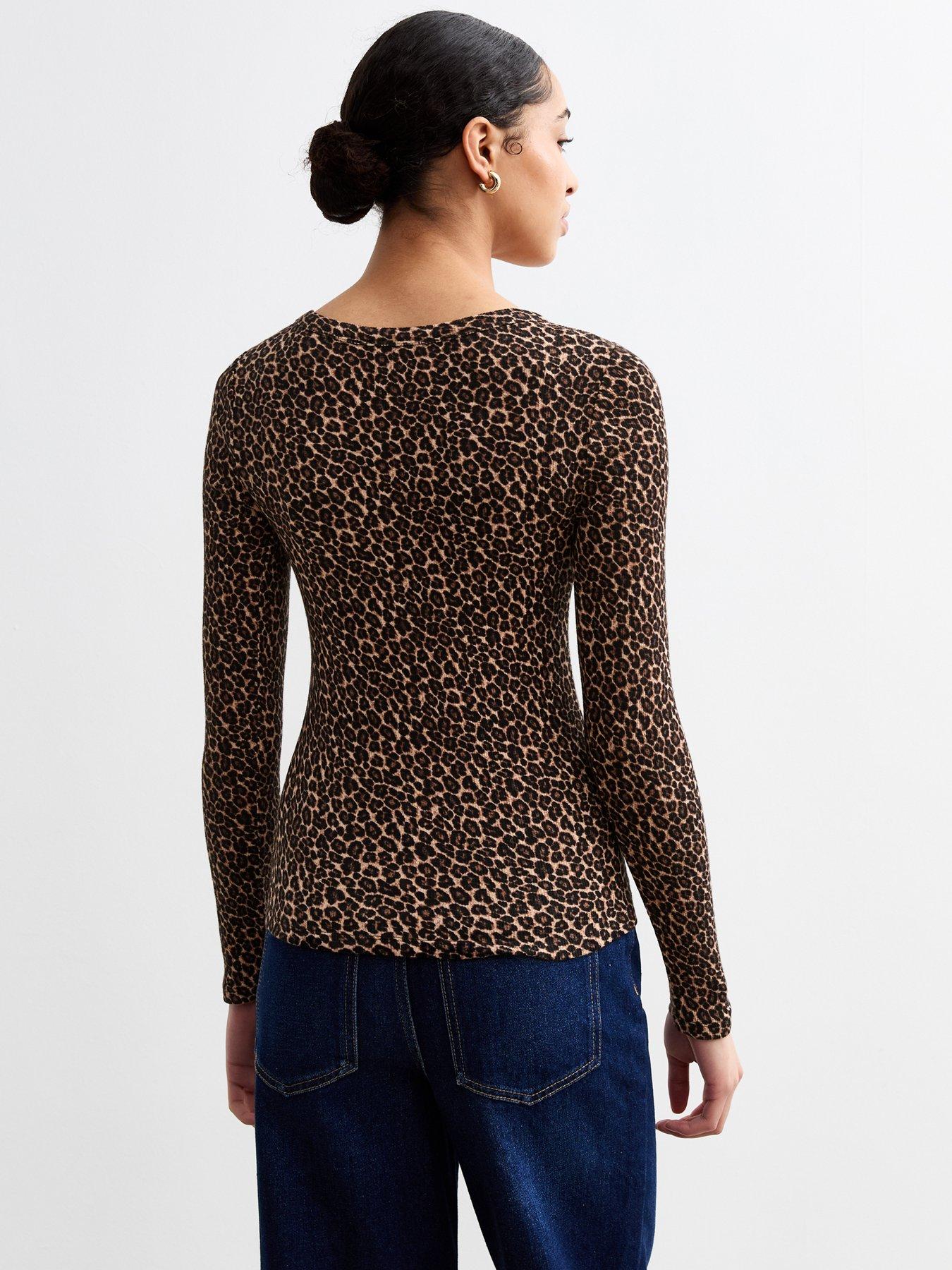 new-look-brown-leopard-print-scoop-neck-topstillFront