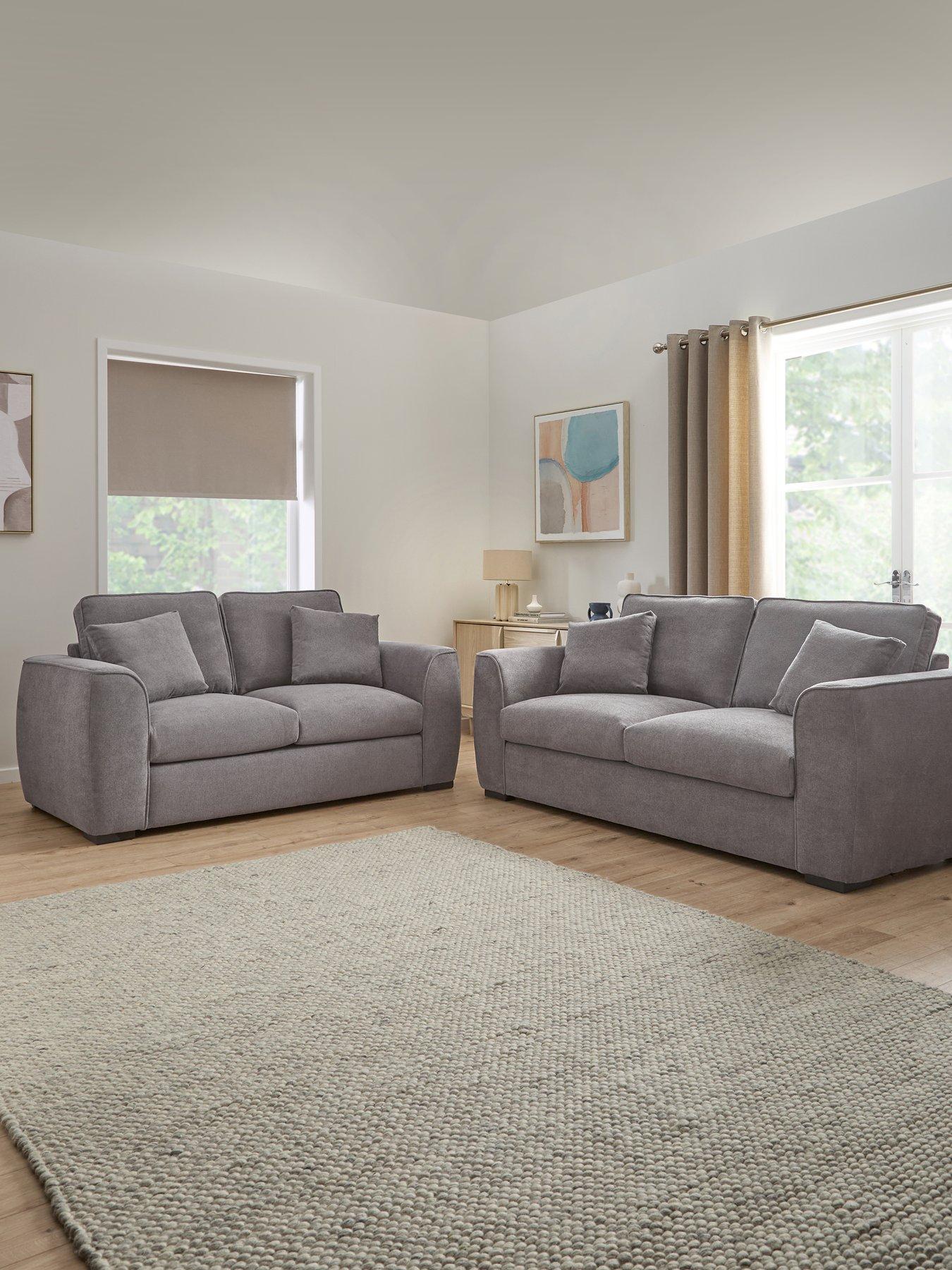 Very Home Seoul 3 + 2 Seater Fabric Sofa Set (Buy  &  SAVE!) - FSC® Certified