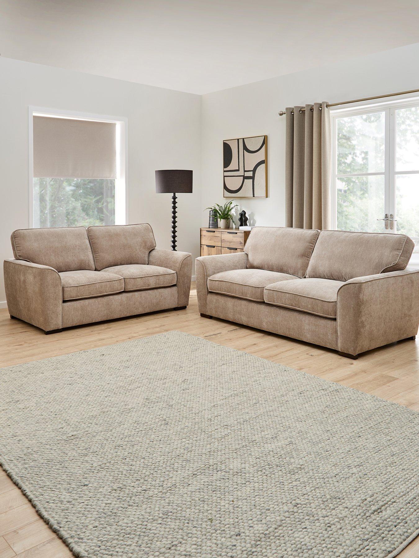 Very Home Harlow 3 + 2 Seater Fabric Sofa Set (Buy  &  SAVE!) - FSC® Certified