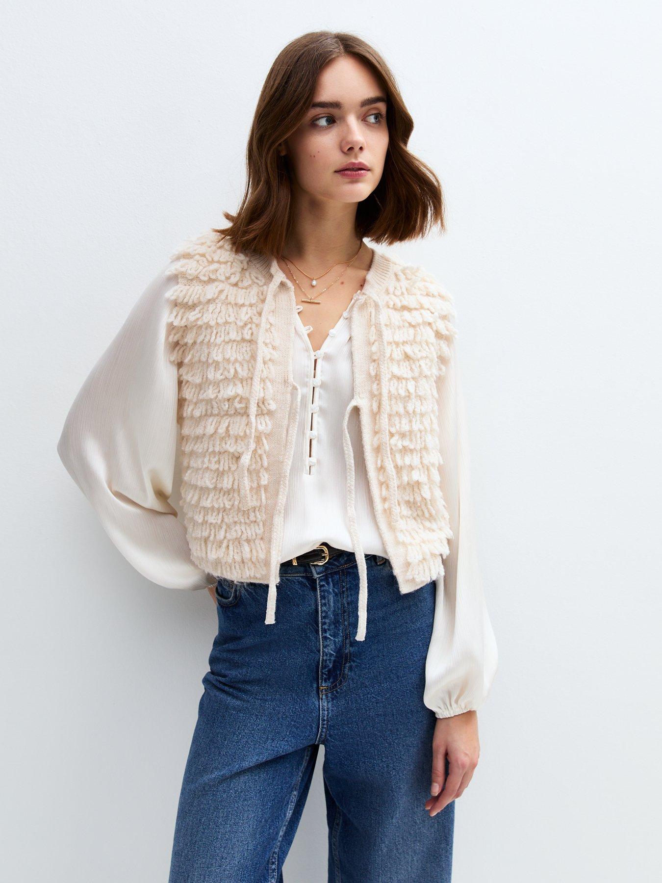 new-look-cream-loop-knit-waistcoat