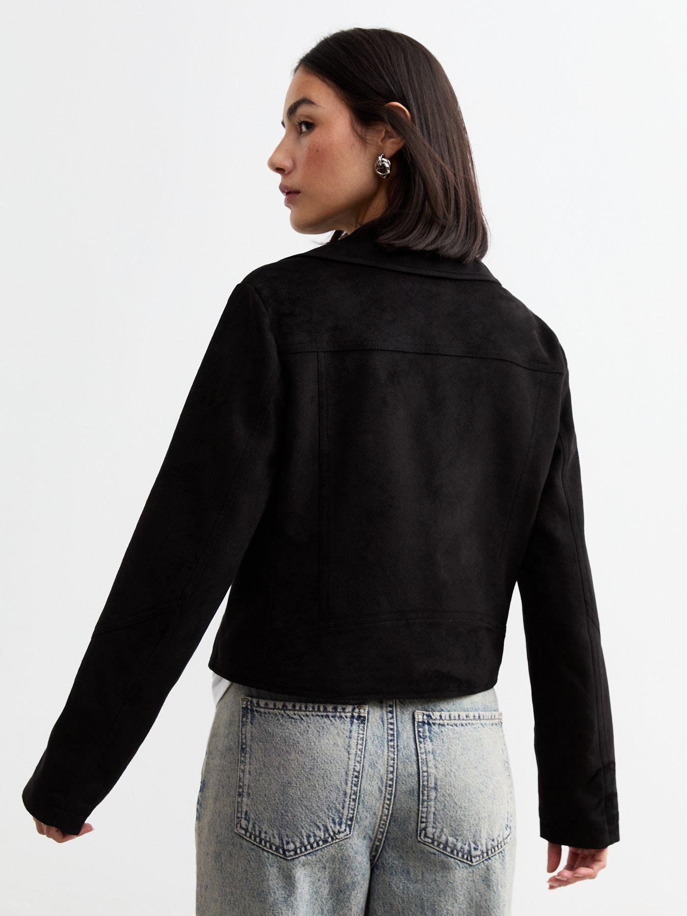 new-look-black-faux-suede-biker-jacketstillFront