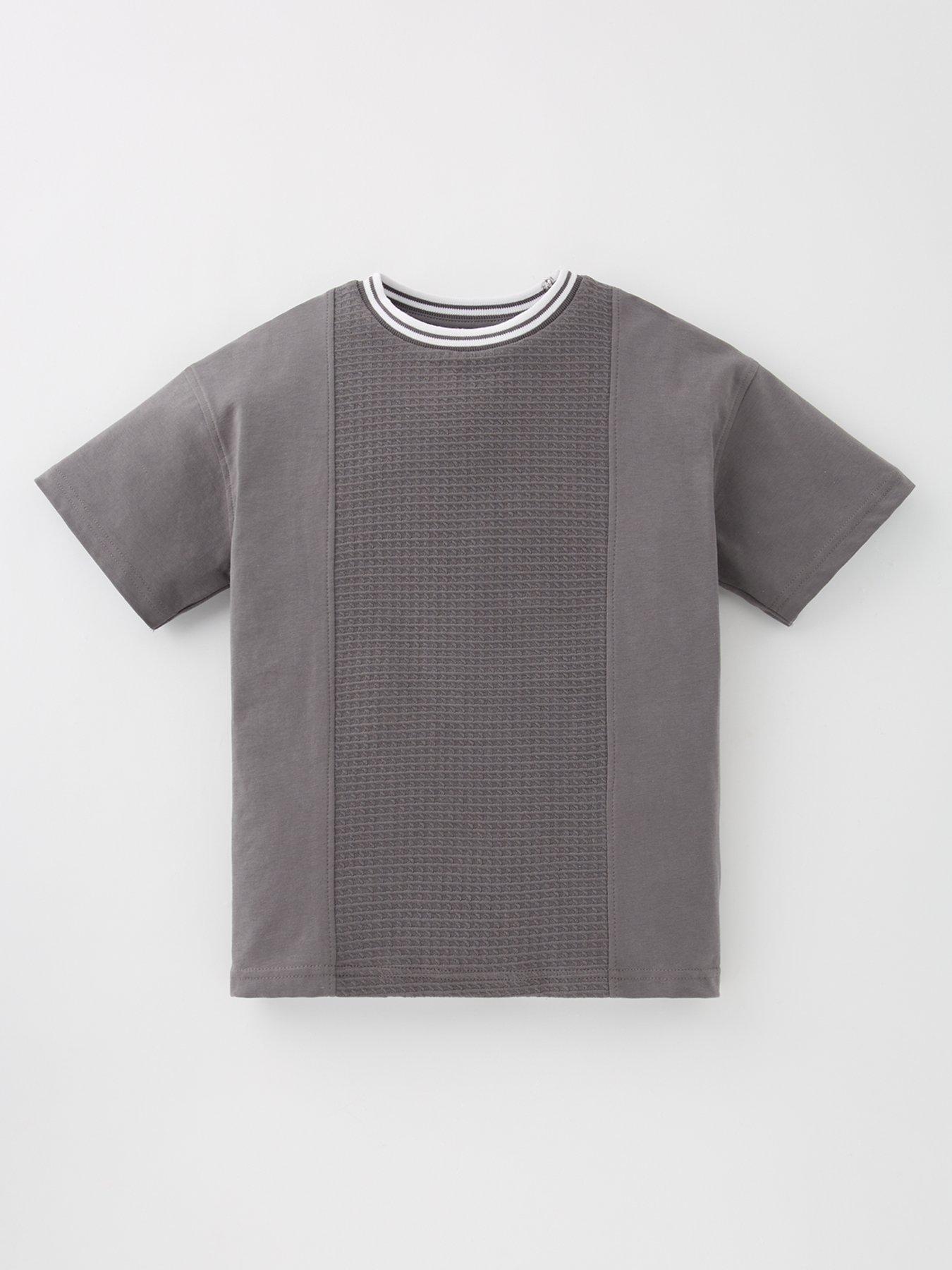 v-by-very-boys-textured-panel-t-shirt-nbsp--greyfront