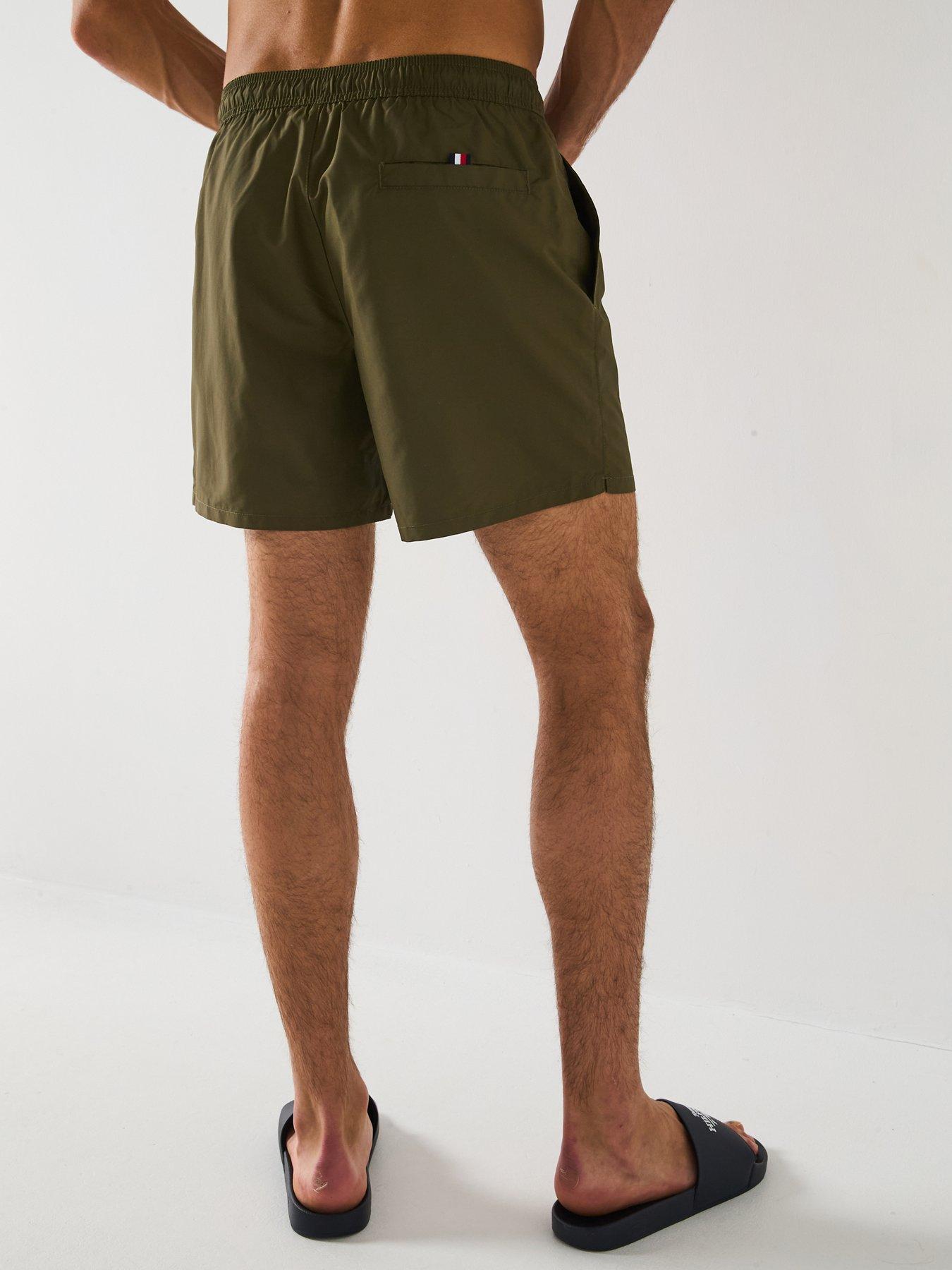 tommy-hilfiger-side-linear-logo-swim-shorts-khakistillFront