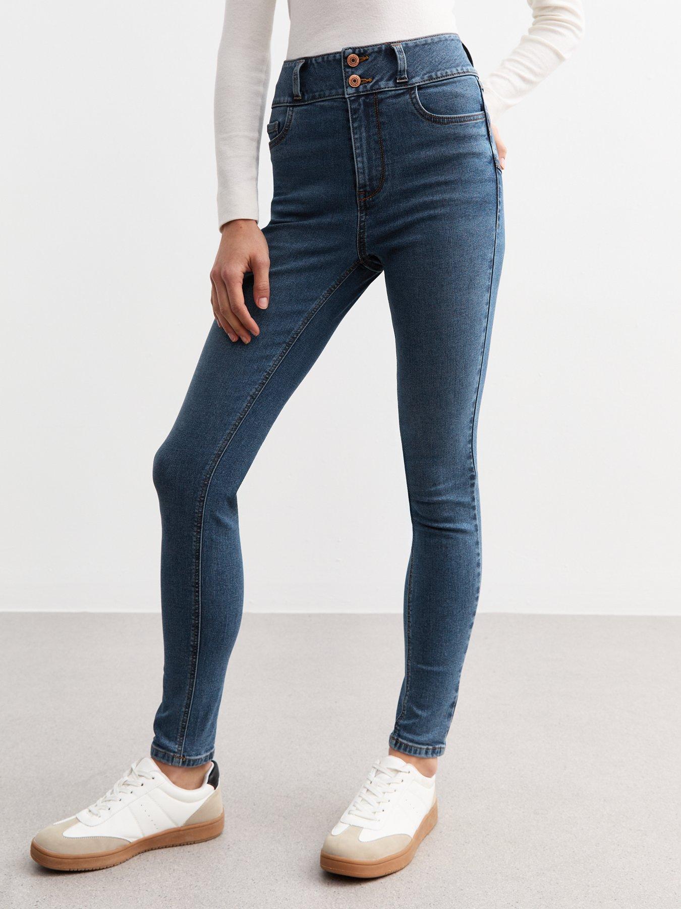 New Look Blue High Waist Yazmin Skinny Jeans
