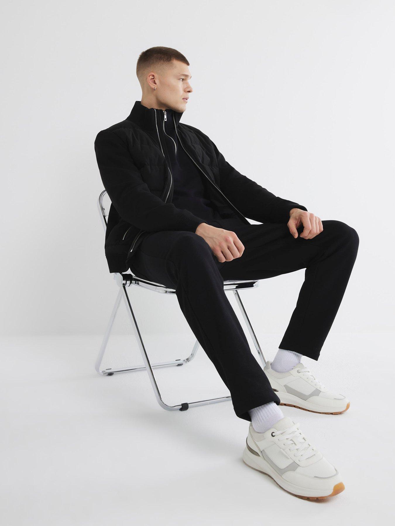 river-island-quilted-hybrid-funnel-neck-jacket-blackback