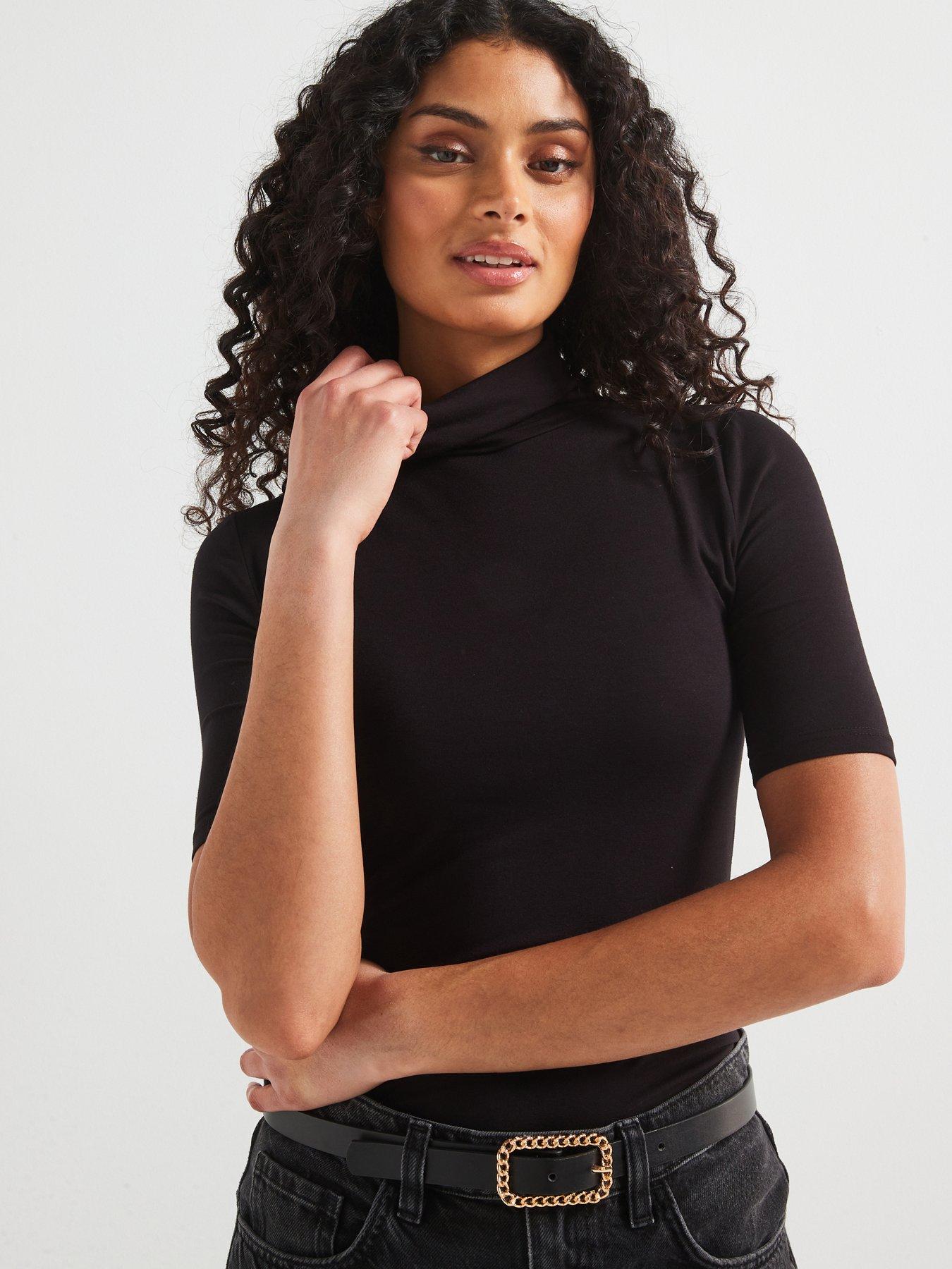 v-by-very-turtleneck-half-sleeve-top-black