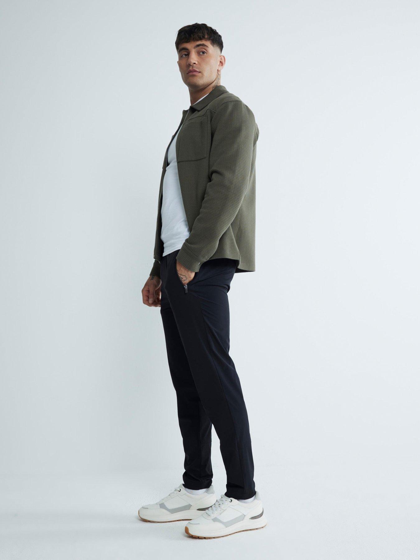 Image 2 of 5 of River Island Olivier Skinny Pull On Trousers - Black