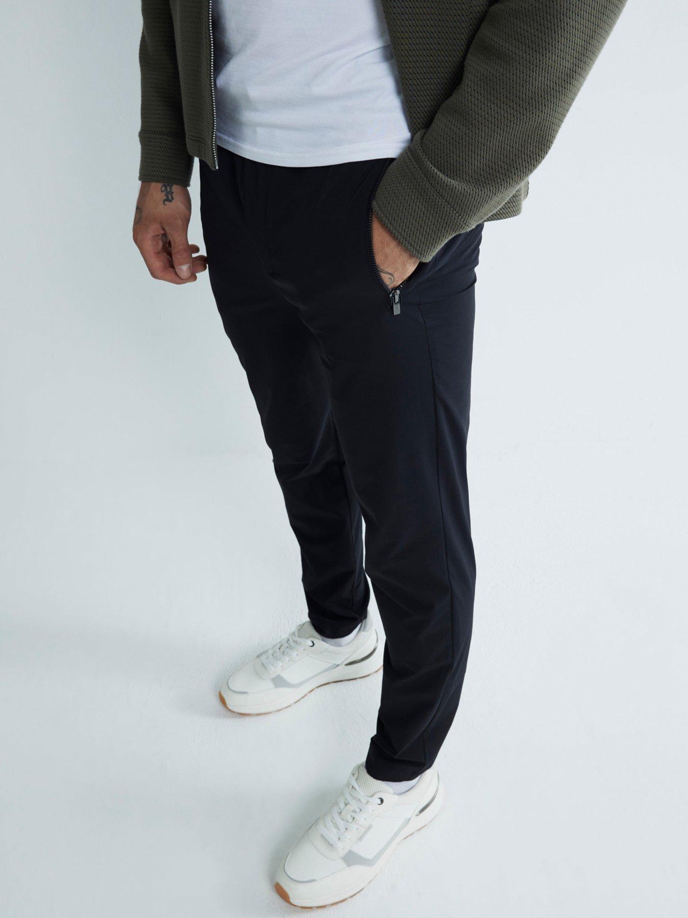 Image 4 of 5 of River Island Olivier Skinny Pull On Trousers - Black
