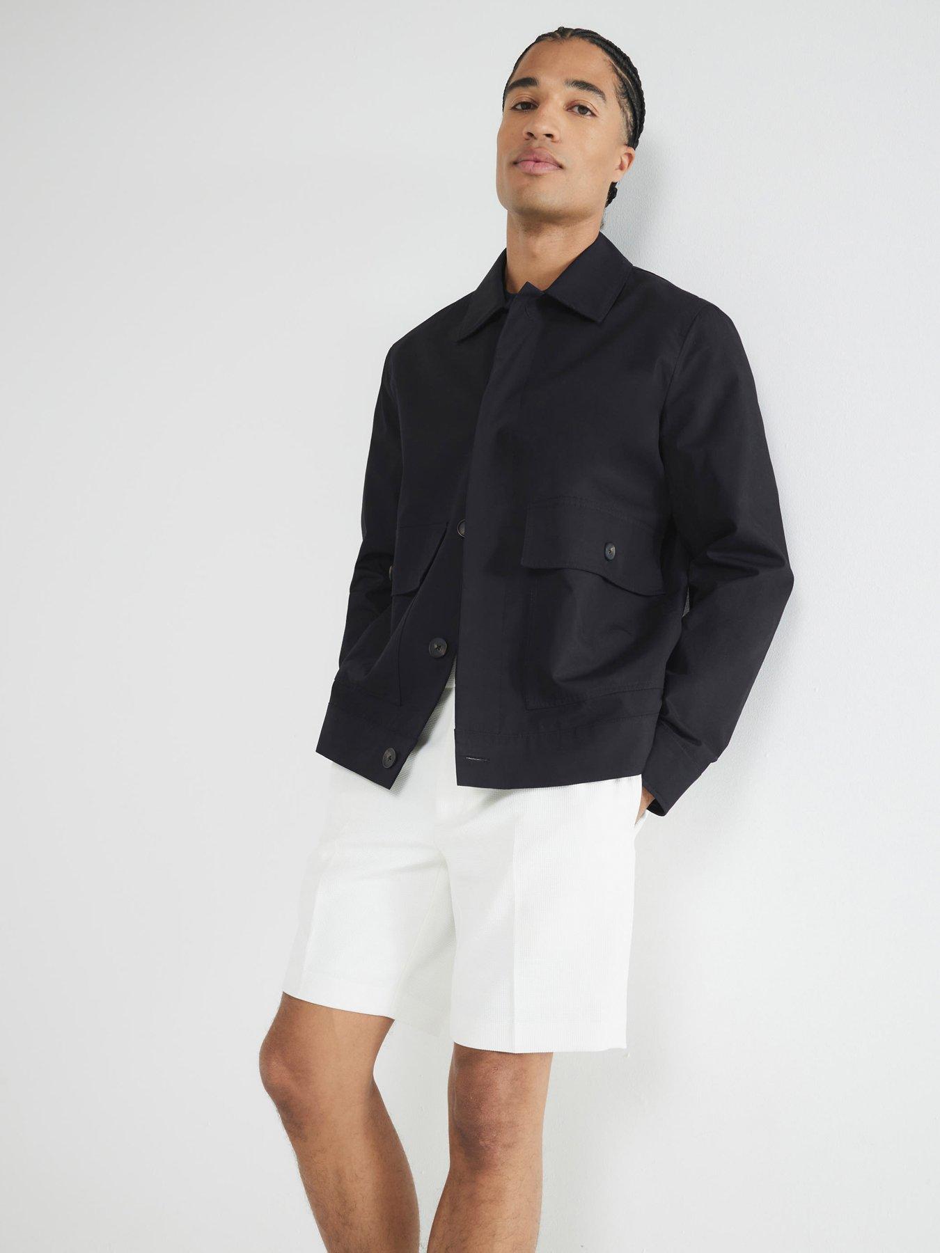 Image of River Island Smart Waffle Shorts - White