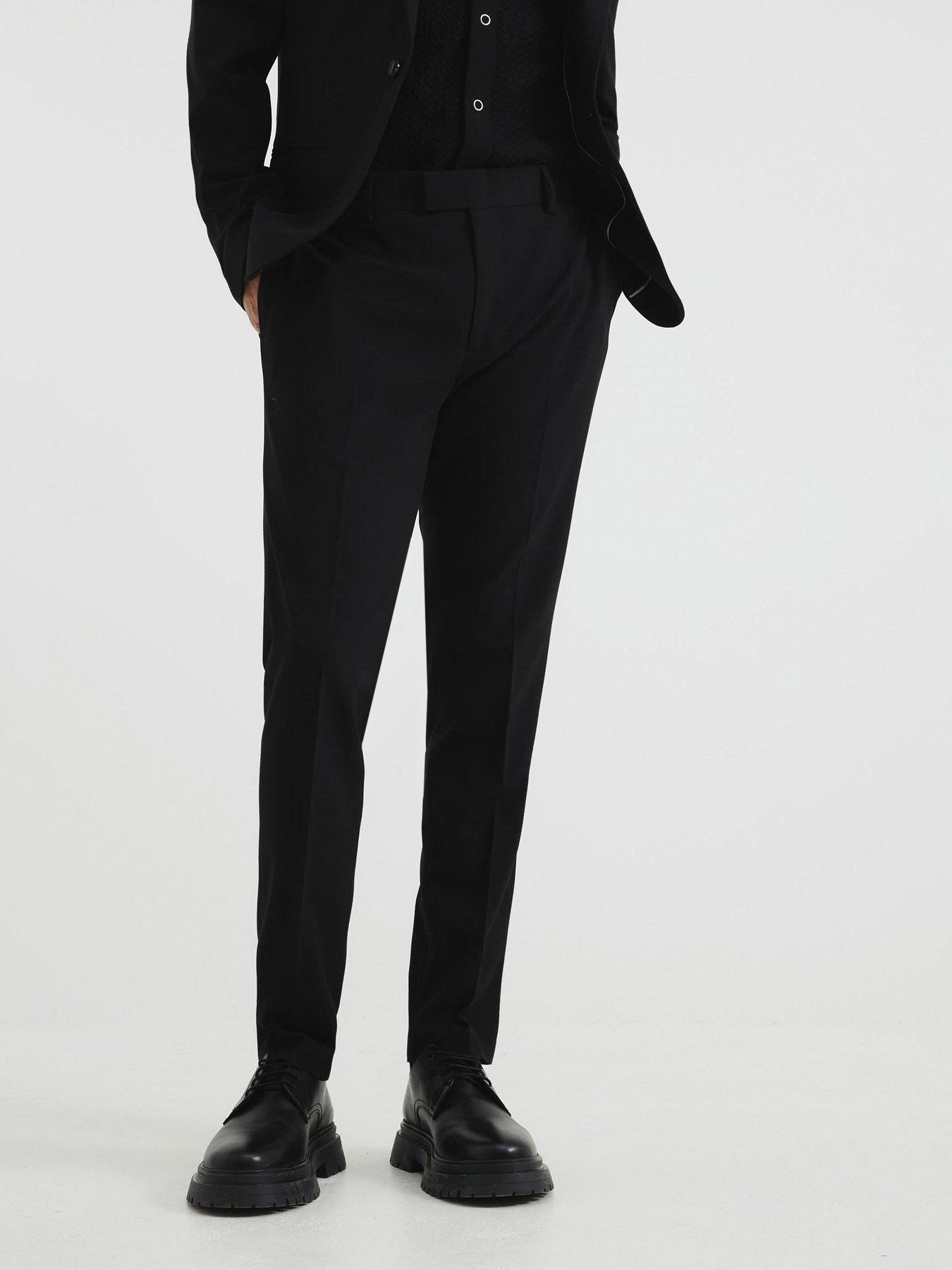 Image 3 of 4 of River Island Skinny Fit Suit Trousers - Black