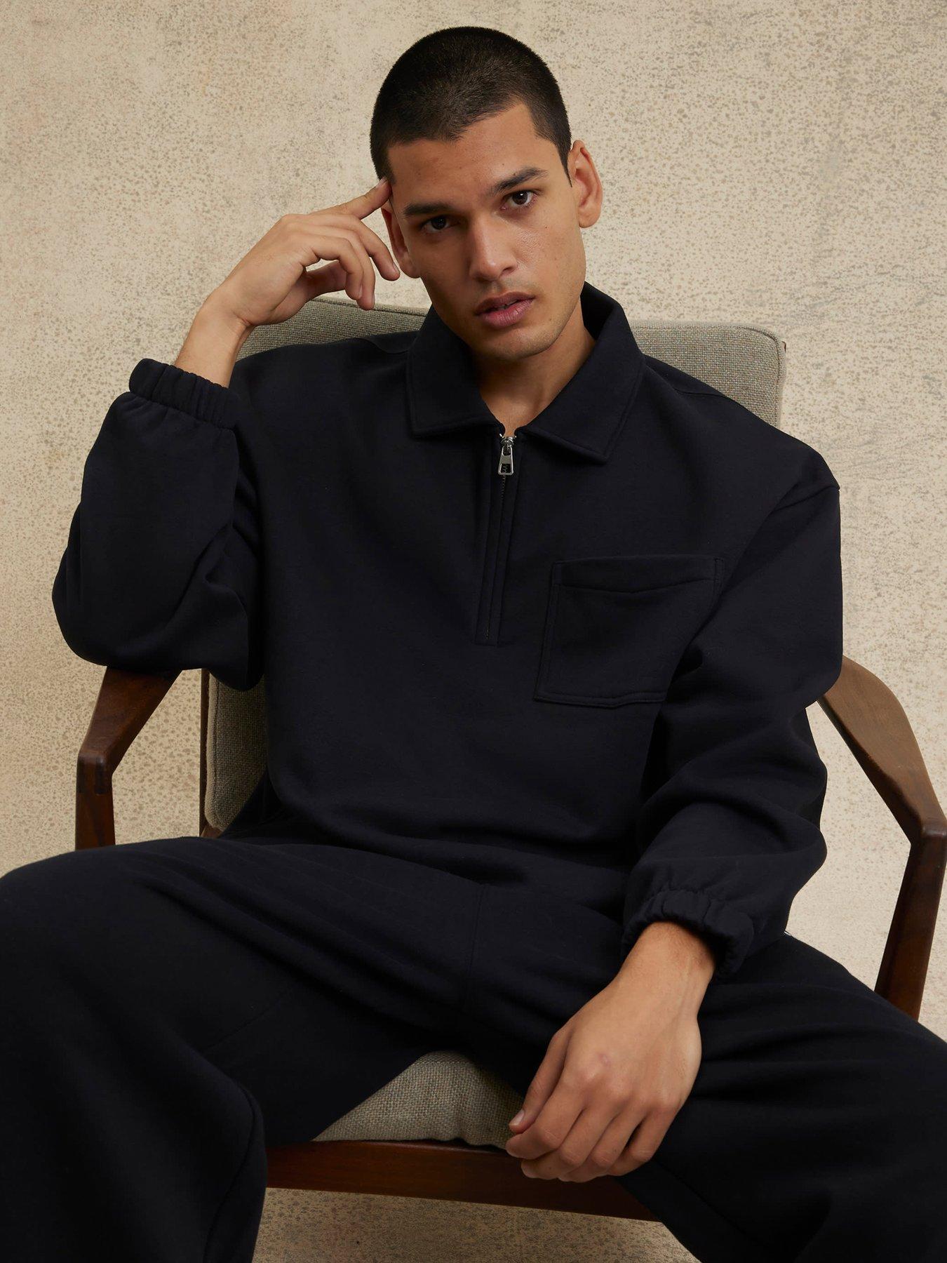 river-island-essential-regular-rugby-12-zip-sweat-blackback