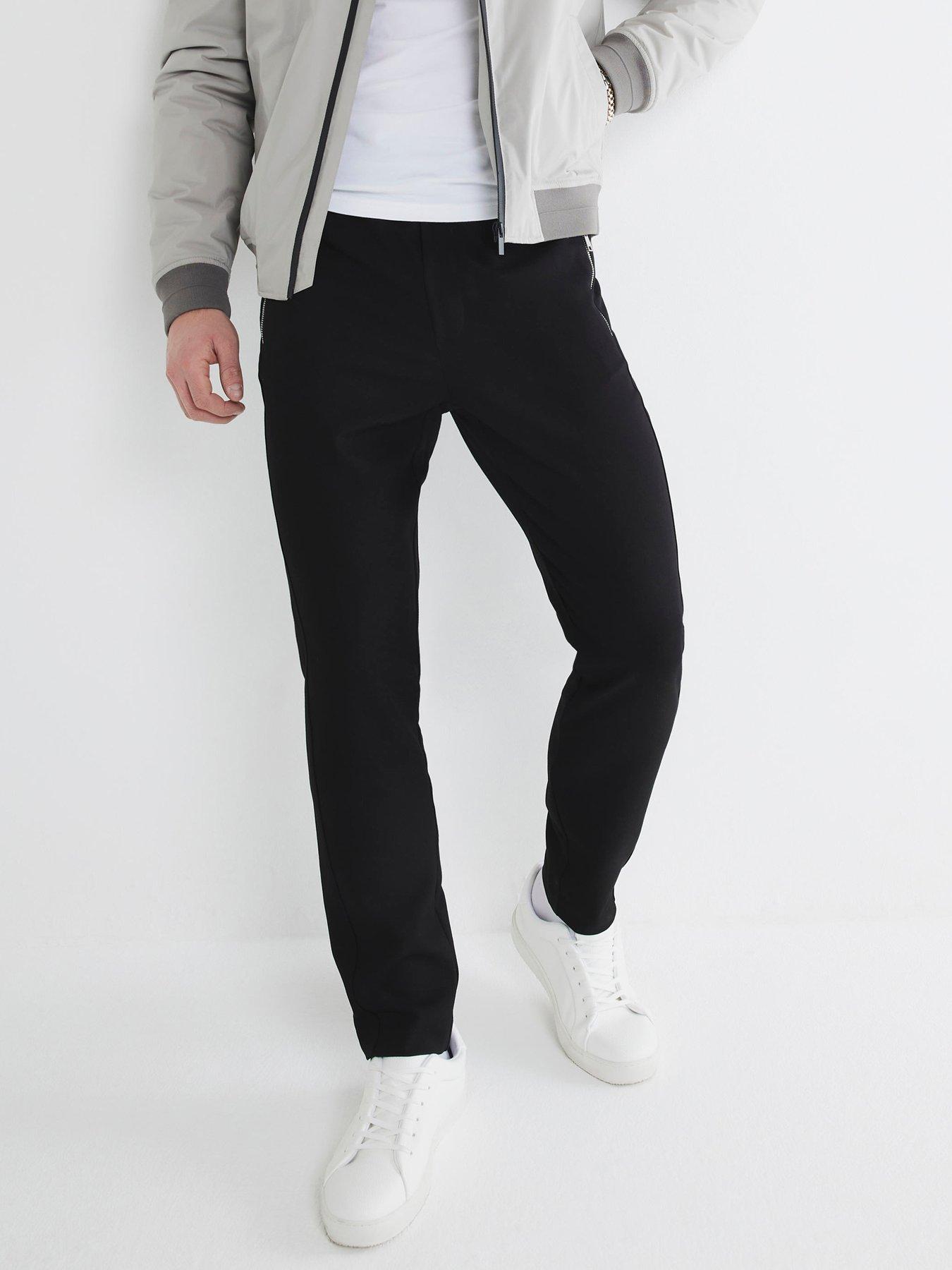 river-island-textured-smart-joggers-black