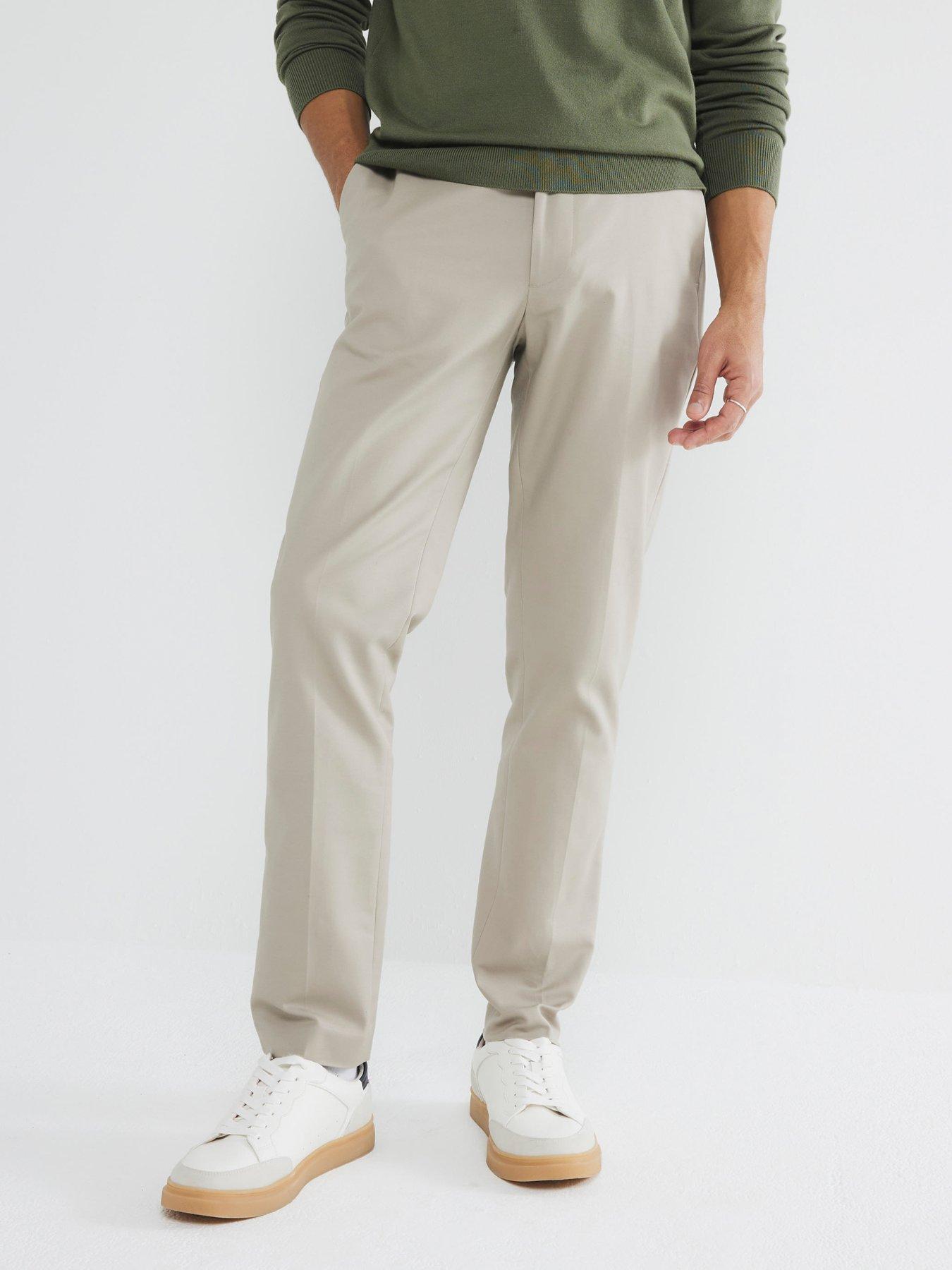 Image 1 of 6 of River Island Core Slim Fit Chinos - Beige