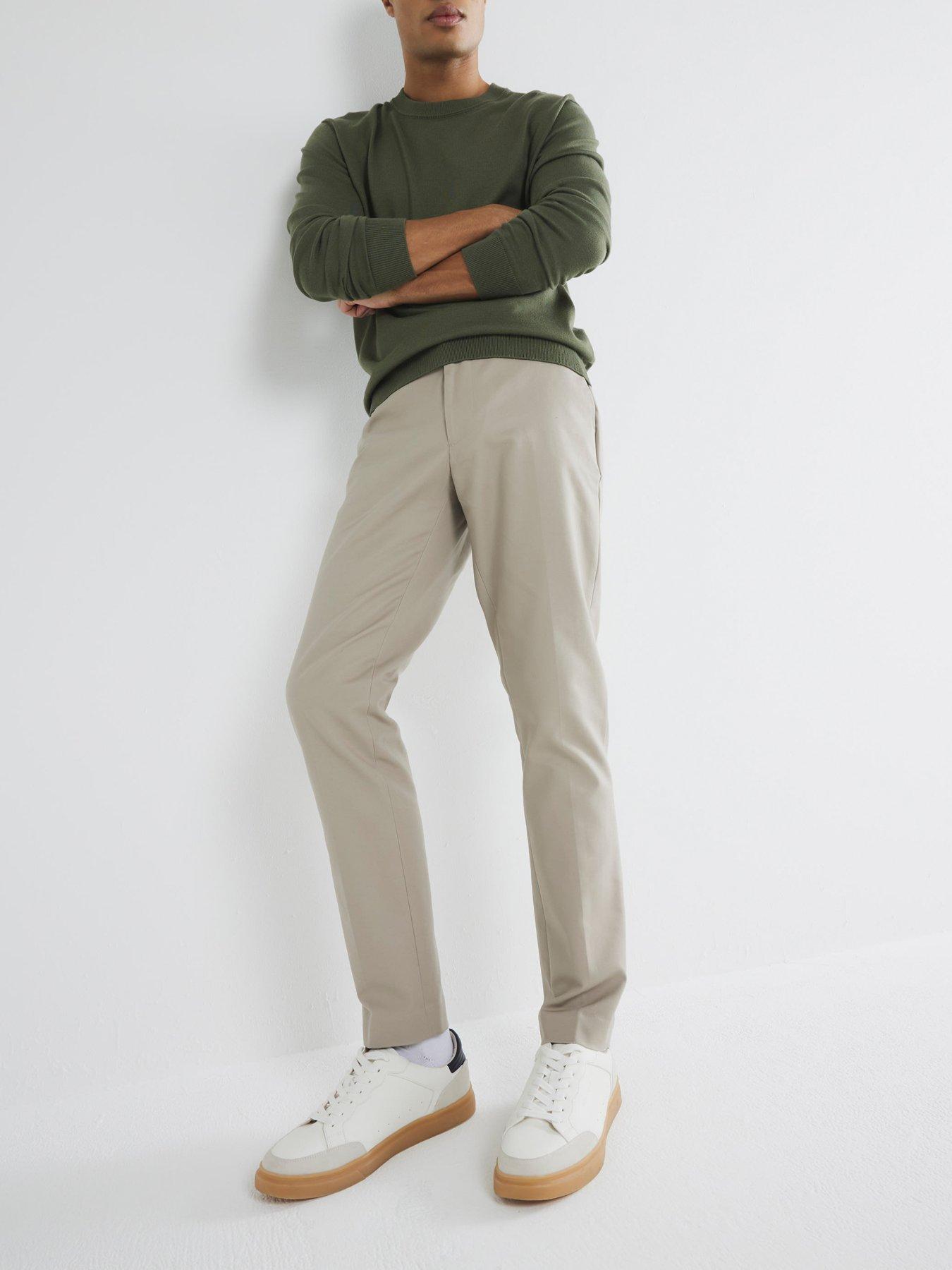 Image 2 of 6 of River Island Core Slim Fit Chinos - Beige