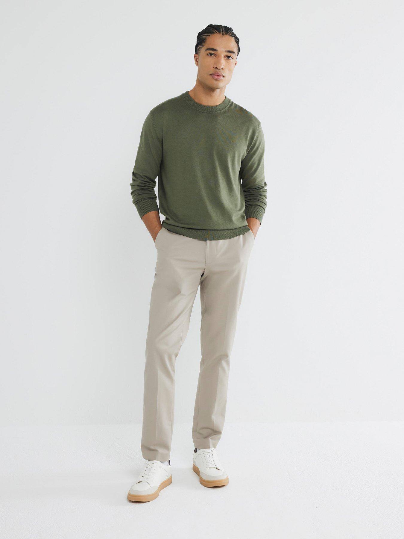 Image 3 of 6 of River Island Core Slim Fit Chinos - Beige
