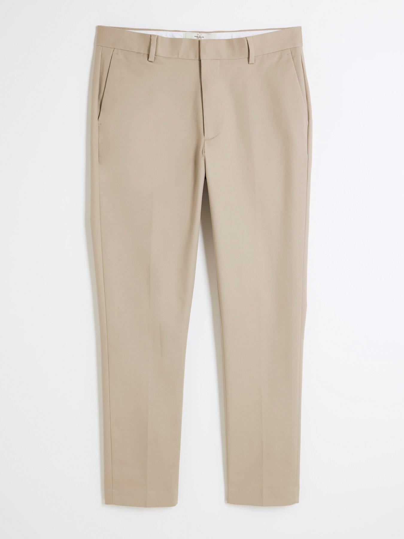 Image 6 of 6 of River Island Core Slim Fit Chinos - Beige