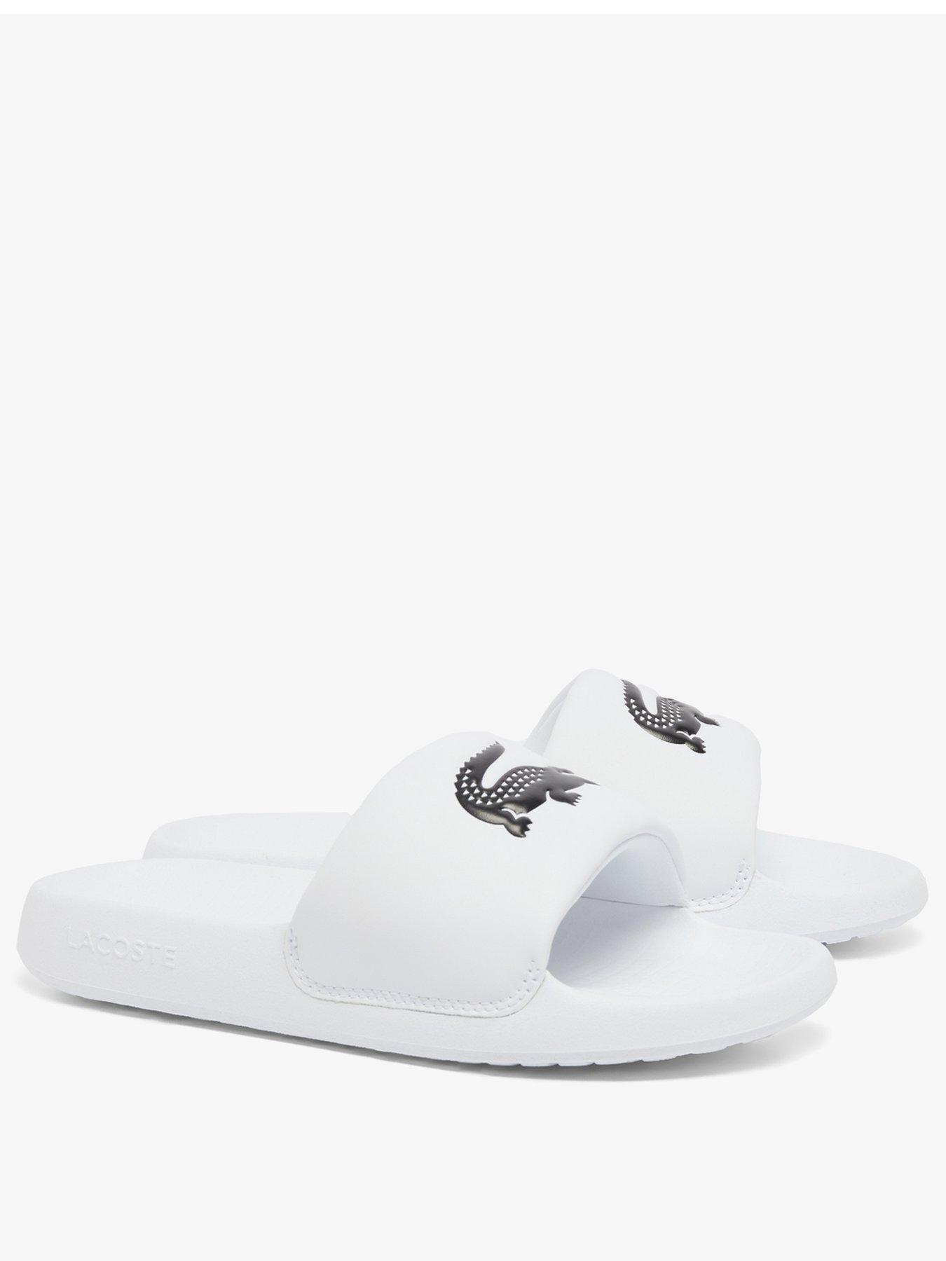 Image 2 of 6 of Lacoste Junior Serve Slide  - White