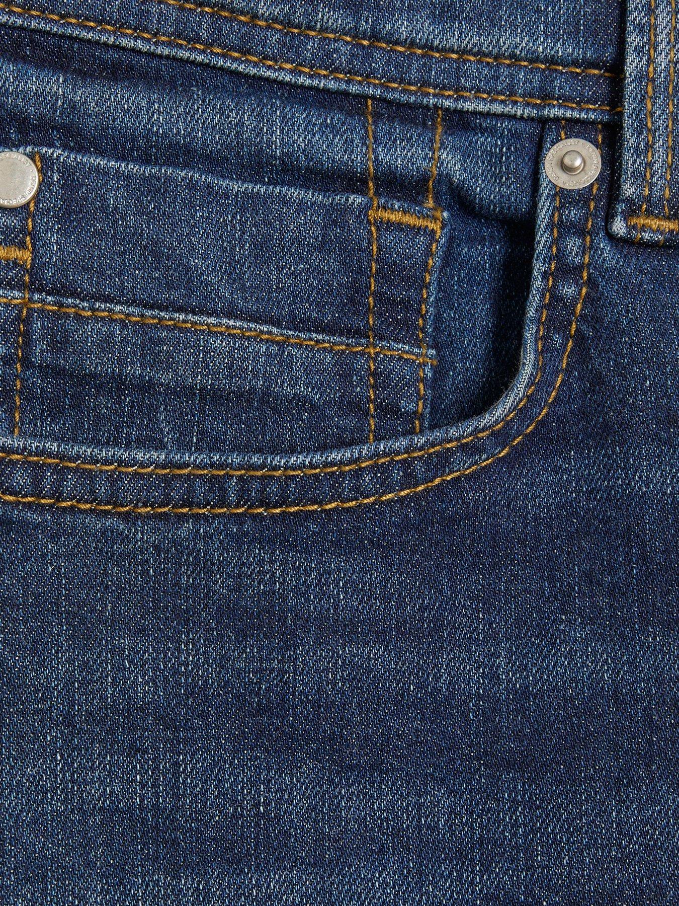 Image 5 of 5 of River Island Comet Skinny Fit Jeans - Dark Wash