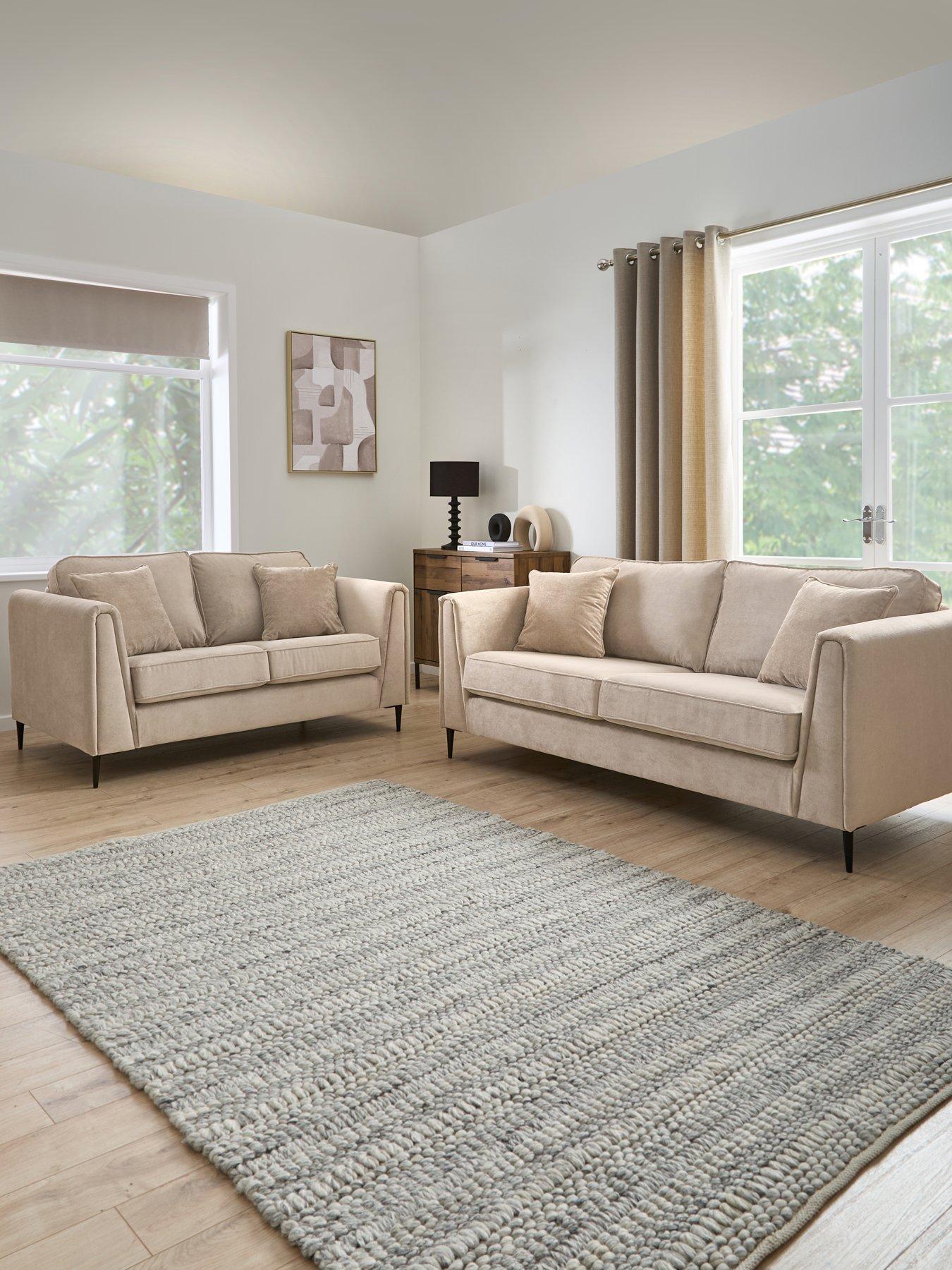 Very Home Messina 3 + 2 Seater Fabric Sofa Set (Buy  &  SAVE!) - FSC® Certified