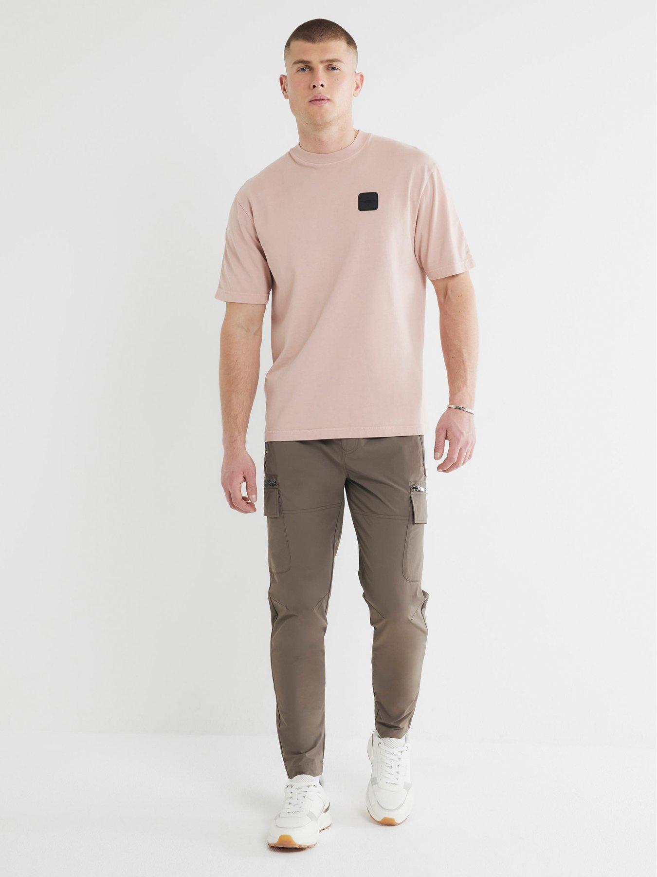 Image 1 of 5 of River Island Affleck Skinny Cargo Pants - Khaki