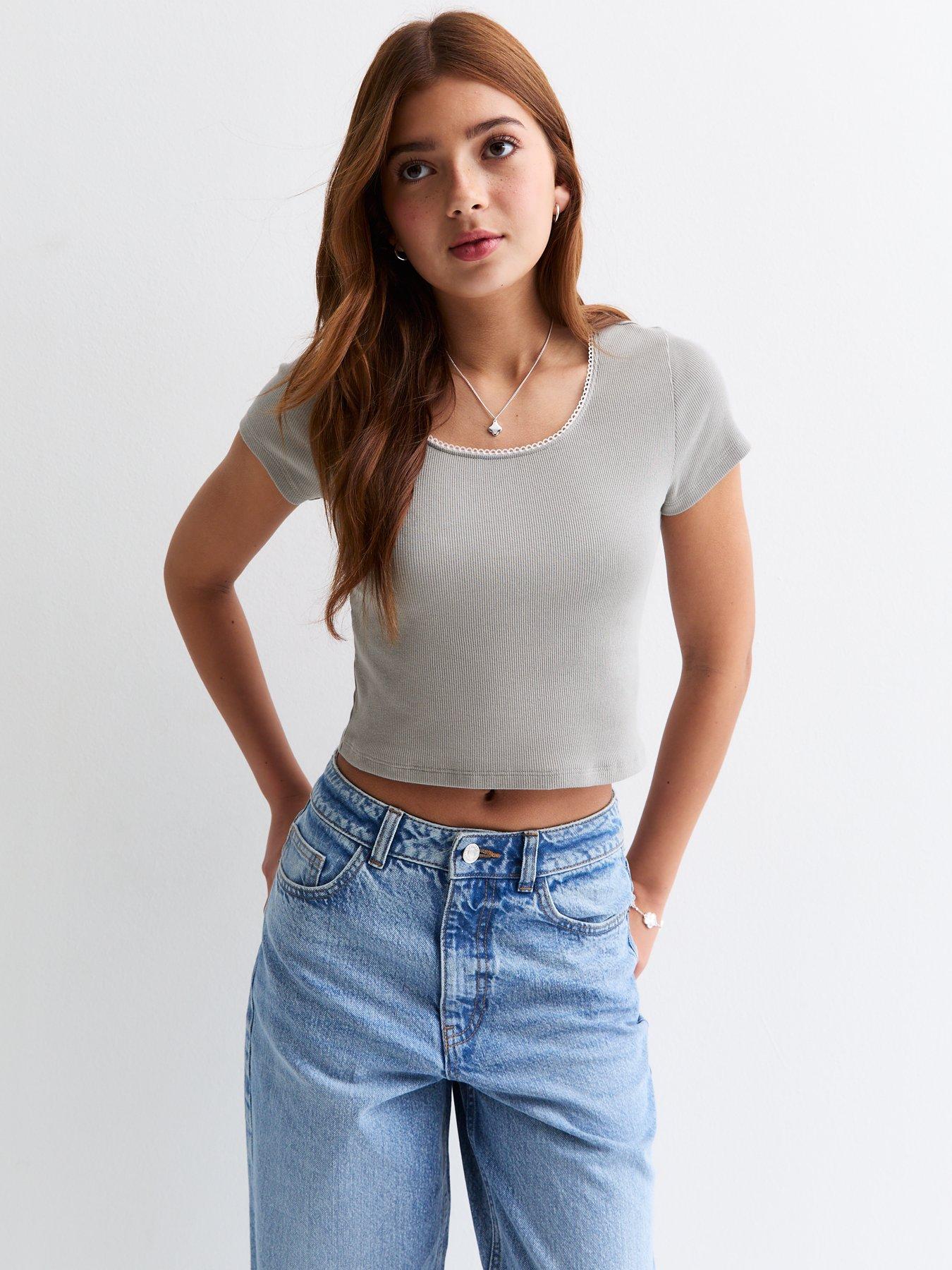 new-look-915-girls-scoop-neck-cropped-t-shirt-grey