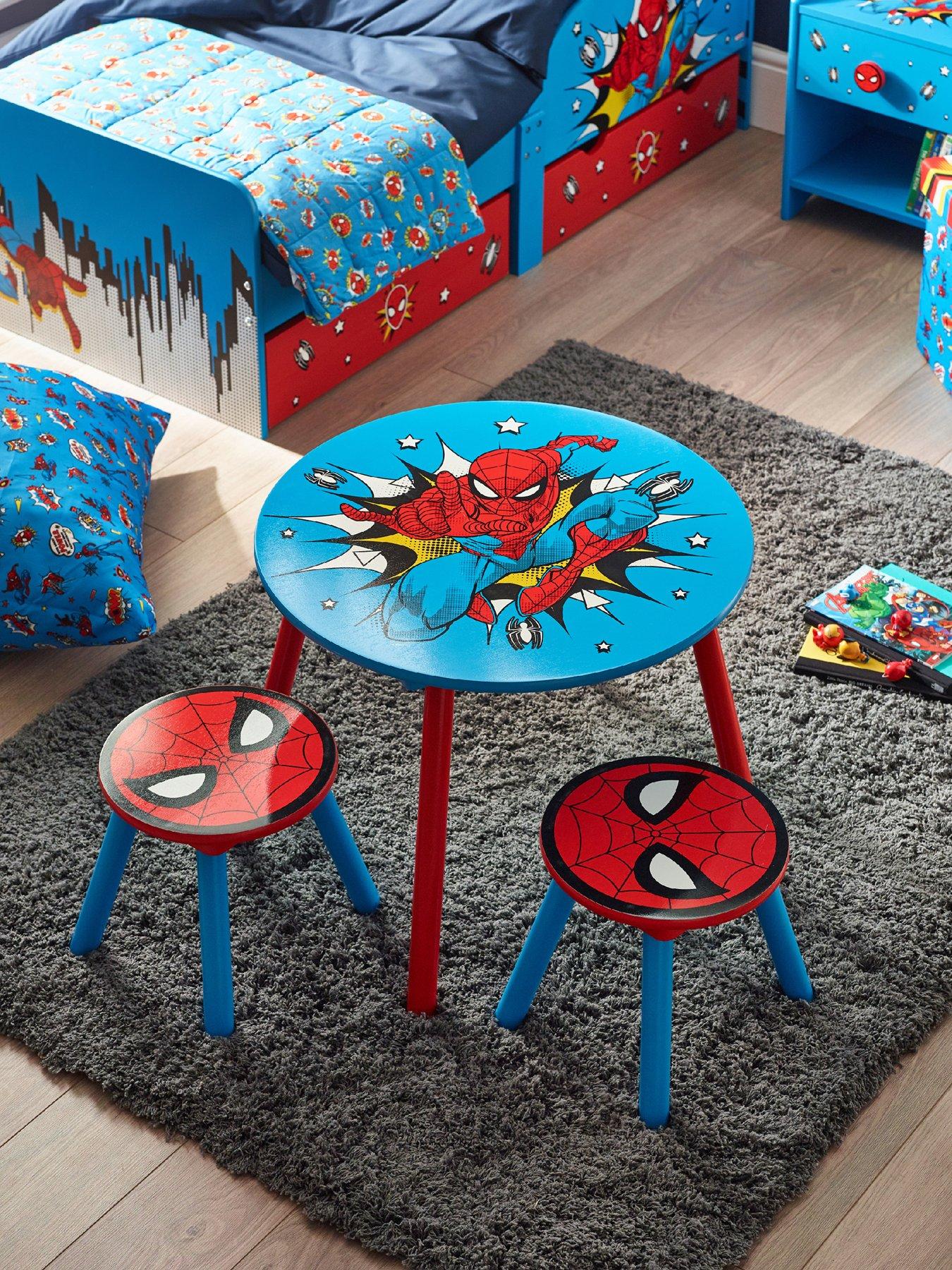 undefined Spiderman Table  &  2 Stool Set
