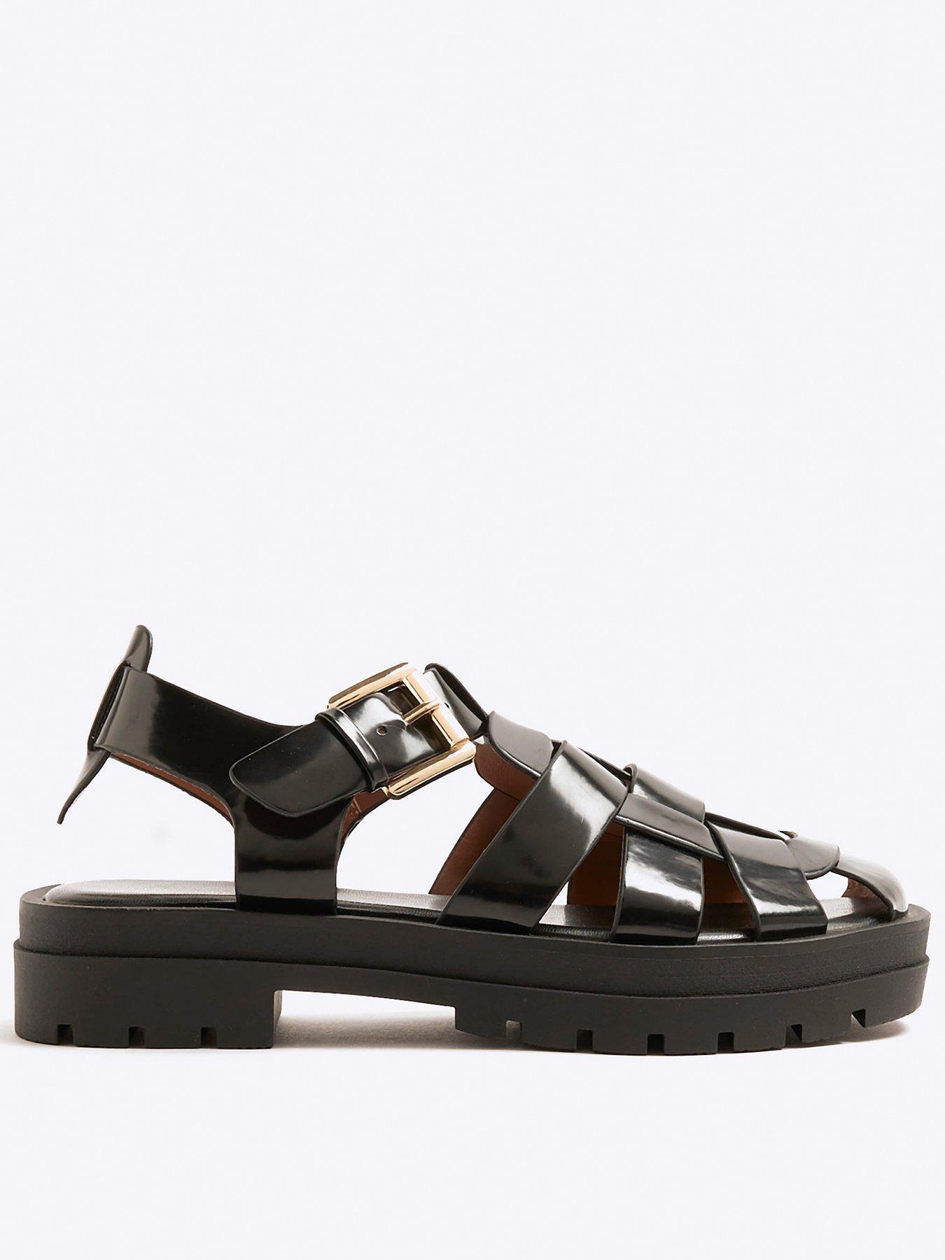 Image of River Island Fisherman Sandal - Black