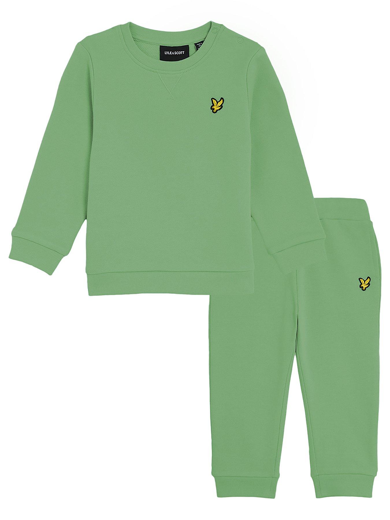 undefined Toddler Boys Crew Neck & Jogger Set - Green