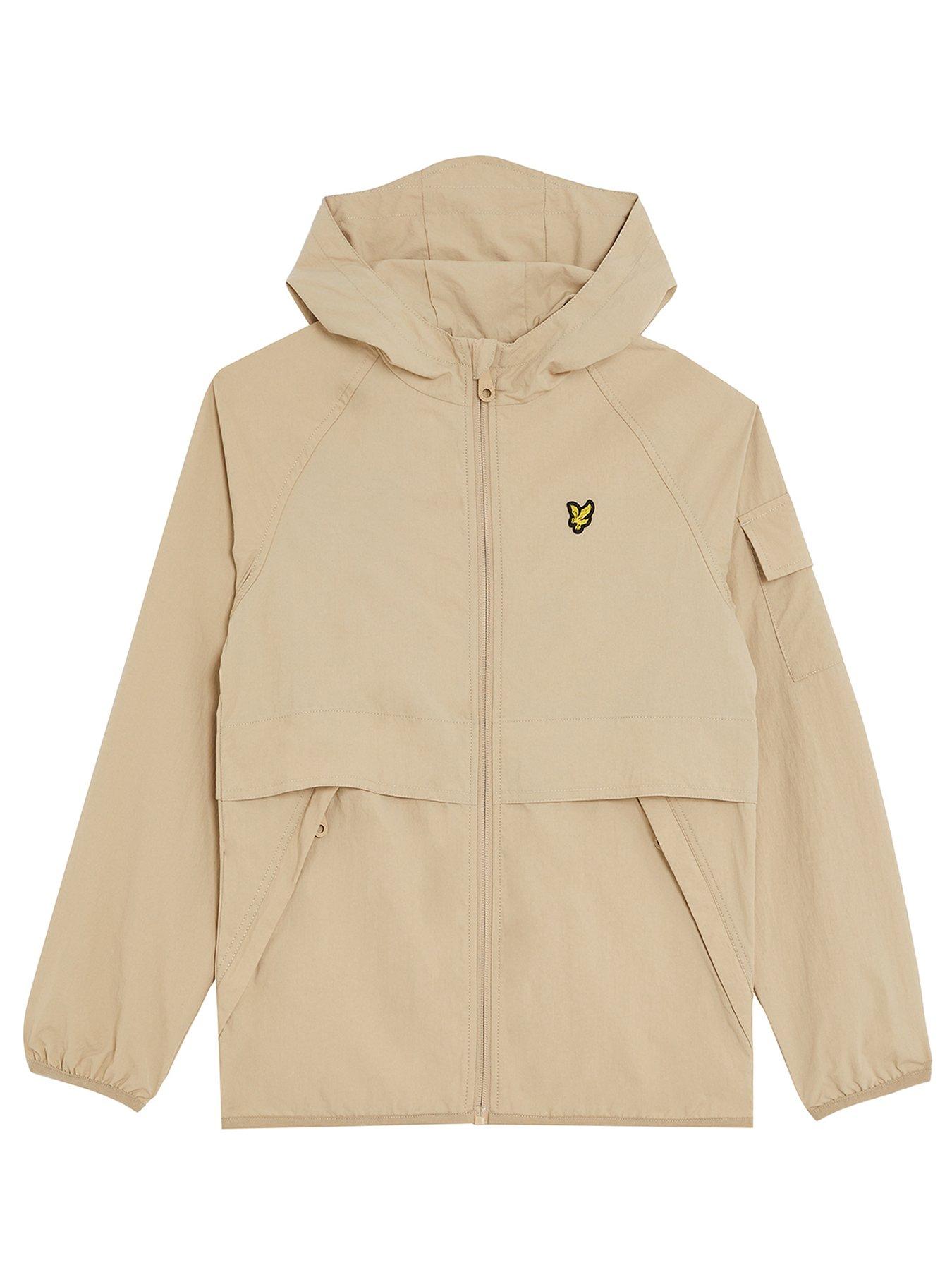 Image 1 of 3 of Lyle & Scott Boys Hooded Windbreaker Jacket - Beige