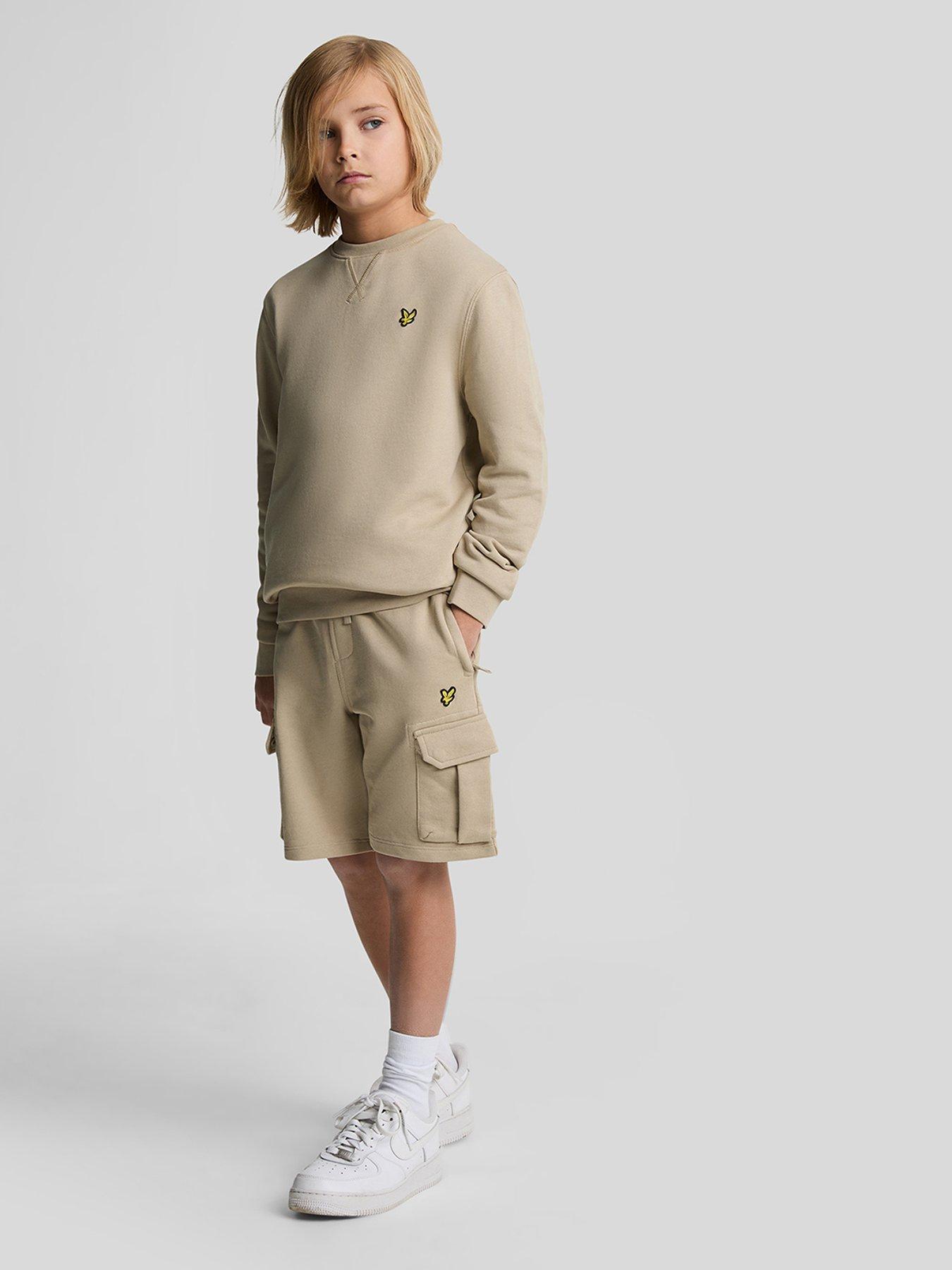 undefined Boys Cargo Sweat Short - Beige