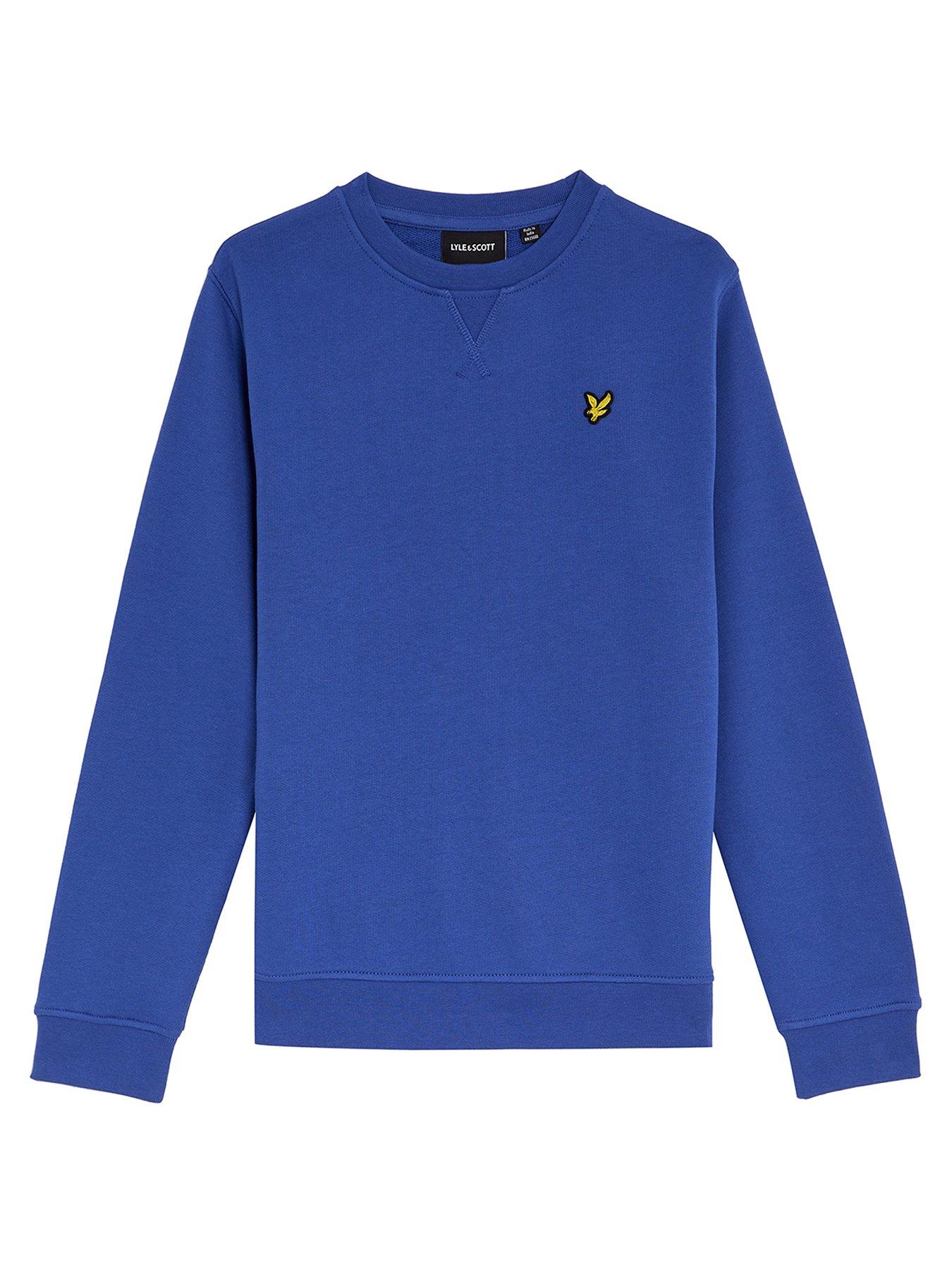 Image of Lyle & Scott Boys Crew Neck Sweatshirt - Blue