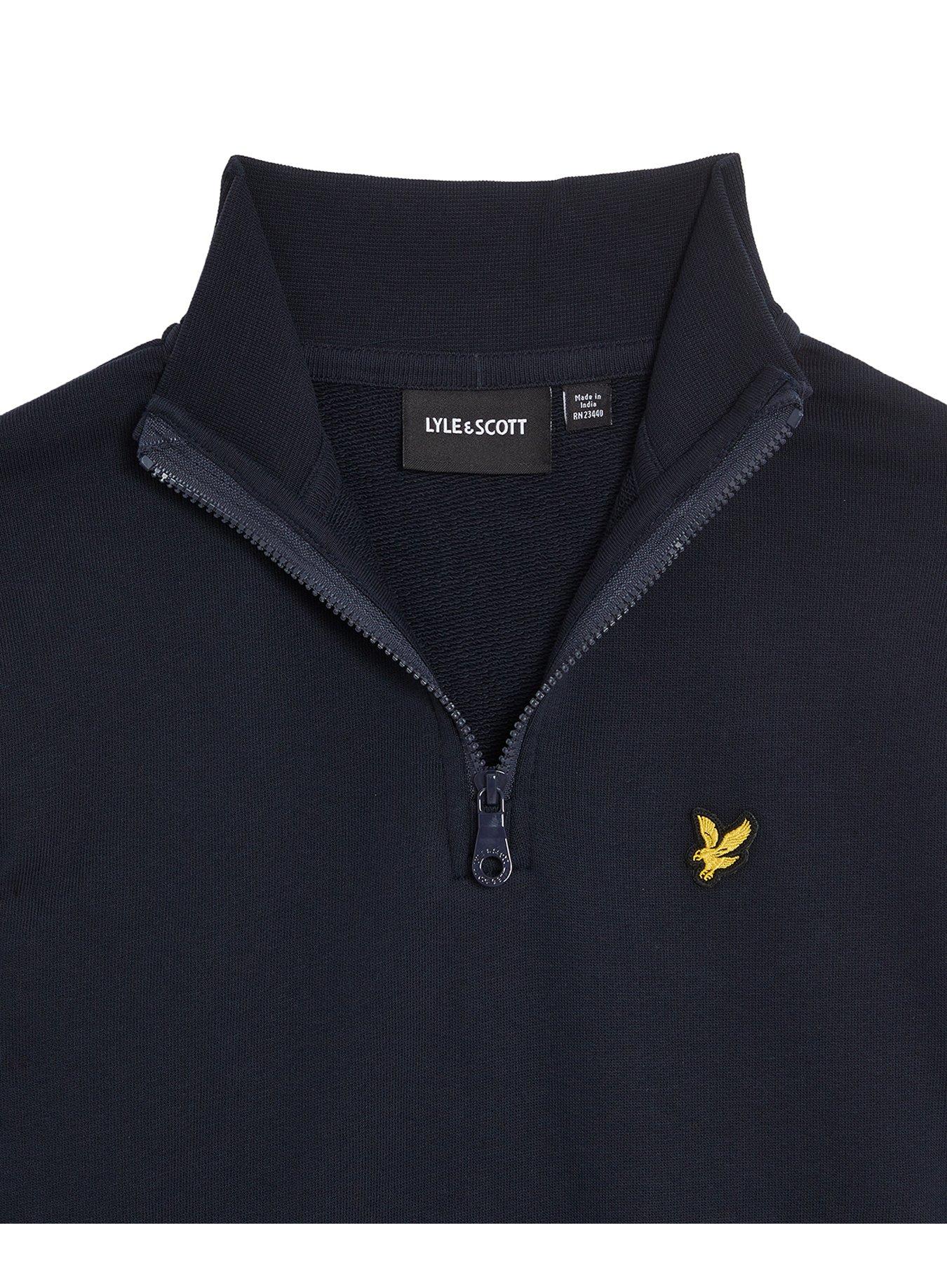 Image 3 of 4 of Lyle & Scott Boys Quarter Zip Pullover - Navy