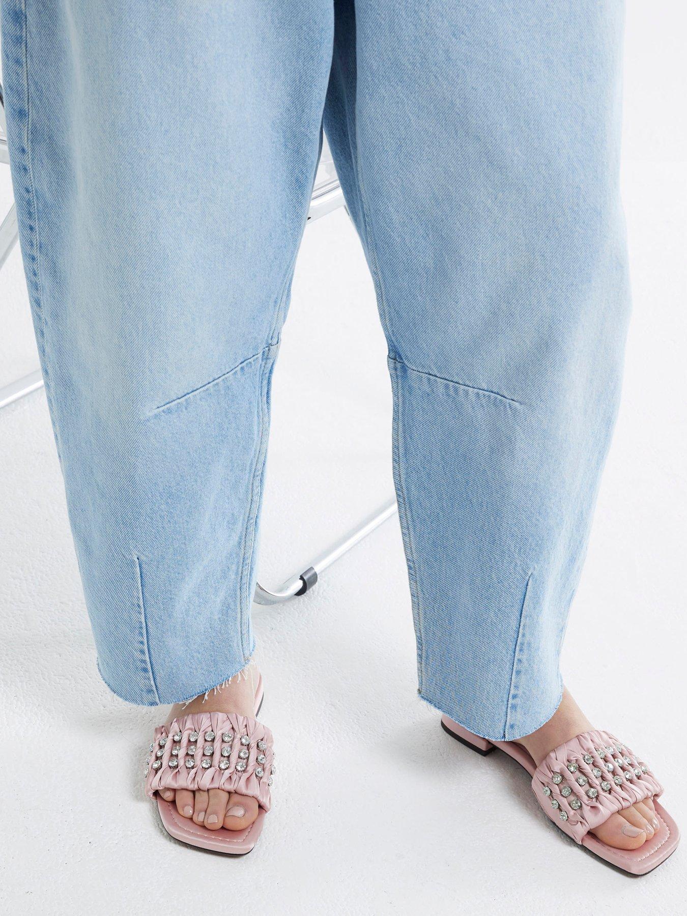 river-island-embellished-ruched-flat-sandal-pinkstillFront