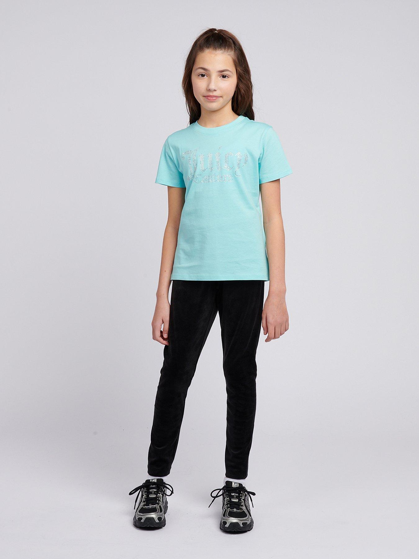 Juicy Couture Girls Velour Legging - Black