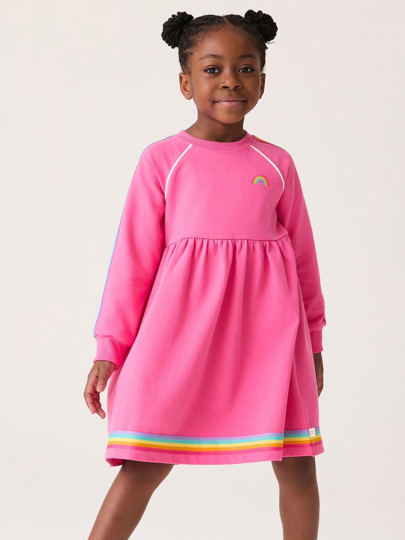 little-bird-girls-long-sleeve-sweat-dress-pink